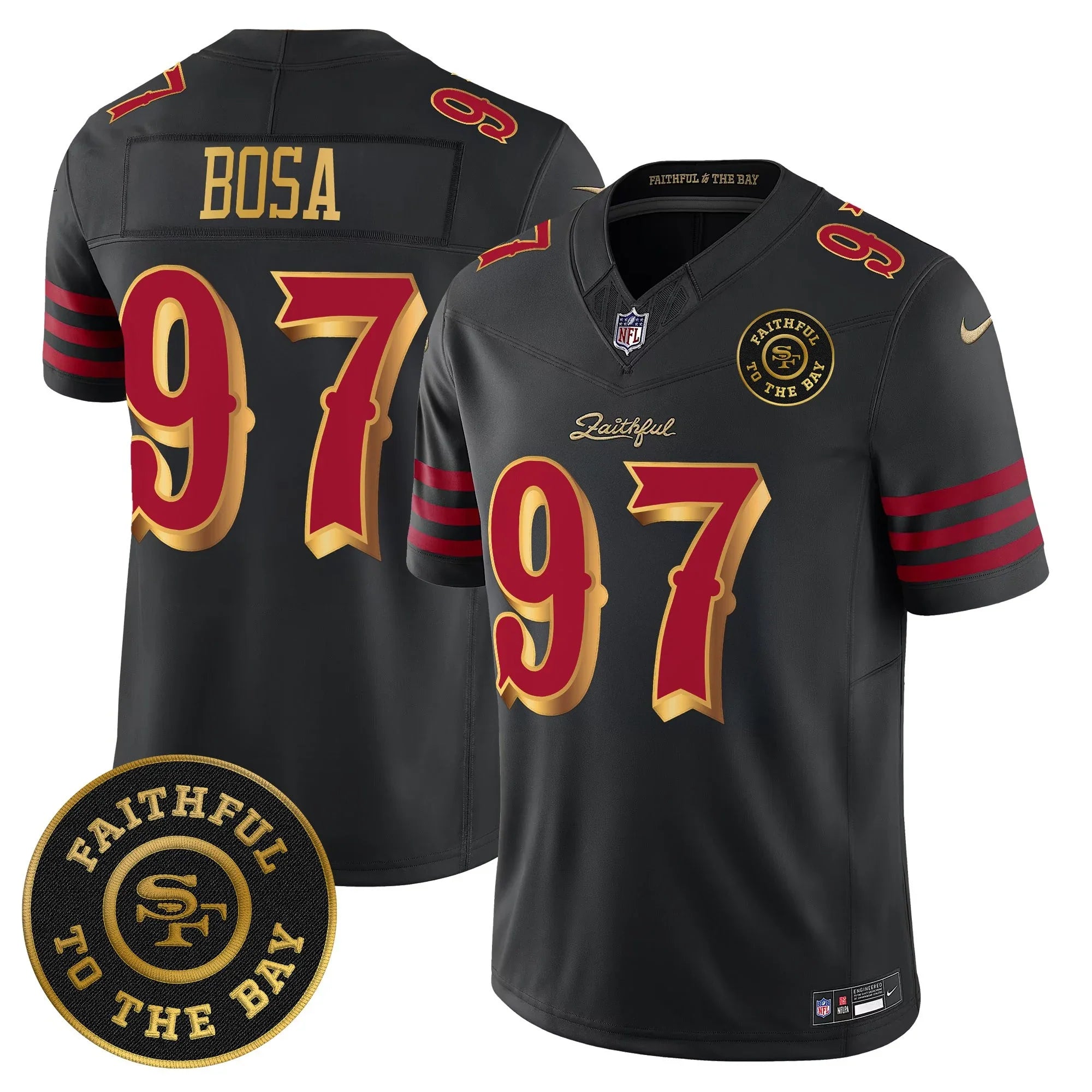 Men's Niners Football “Rivalries” Jersey - Faithful To The Bay Patch