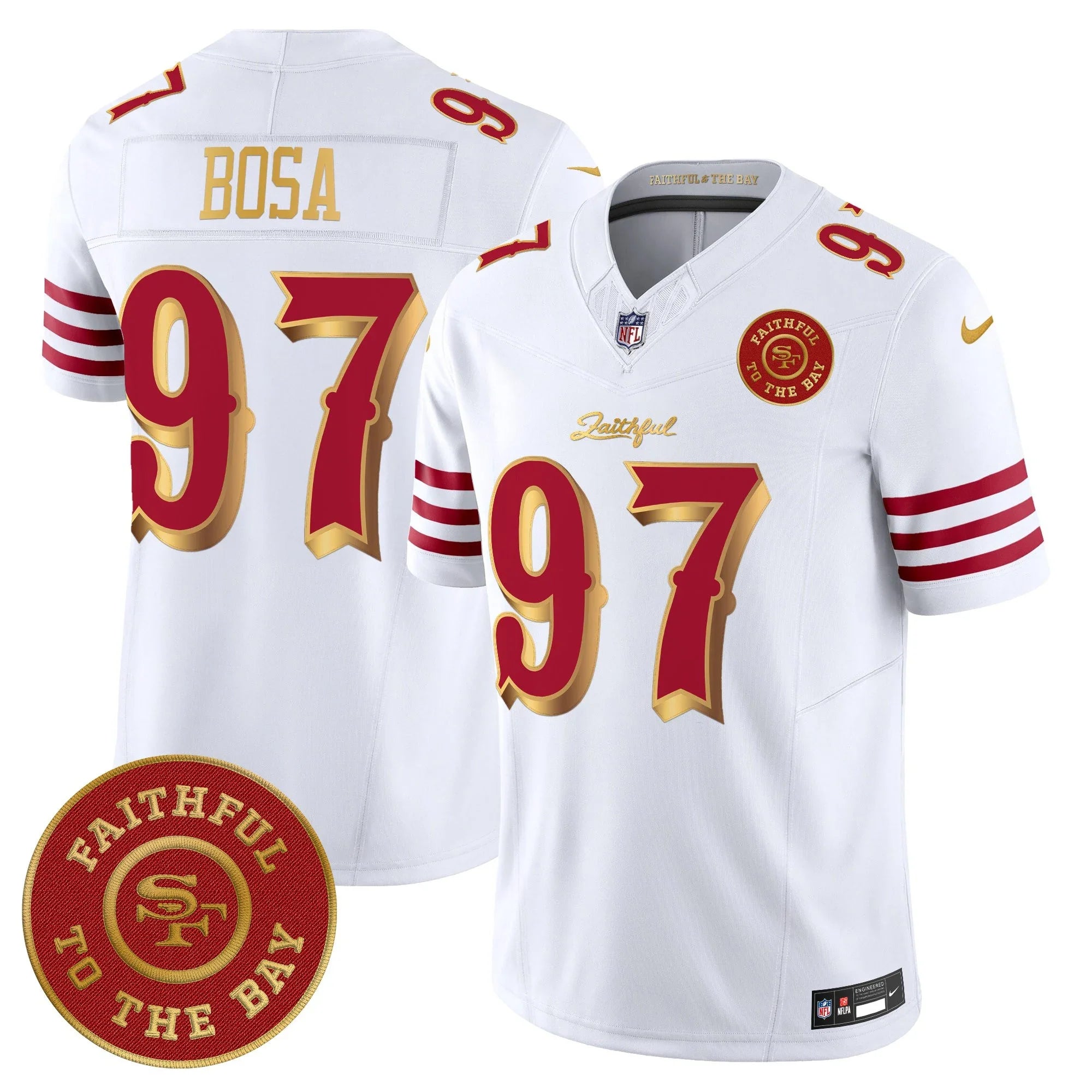 Men's Niners Football “Rivalries” Jersey - Faithful To The Bay Patch