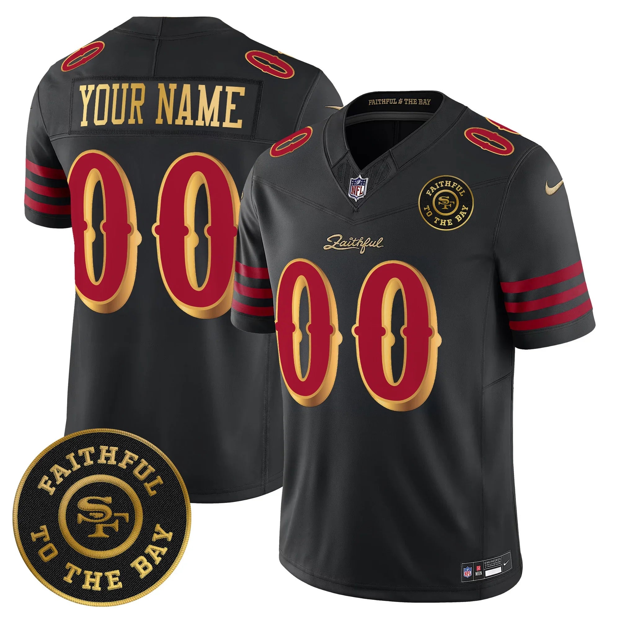 Men's Niners Football “Rivalries” Jersey - Faithful To The Bay Patch