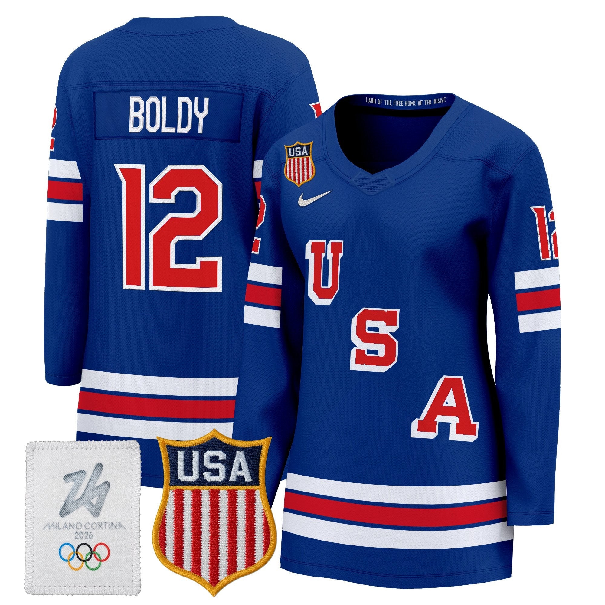 Women's 2026 USA Olympic Premium Hockey All Stitched Jersey