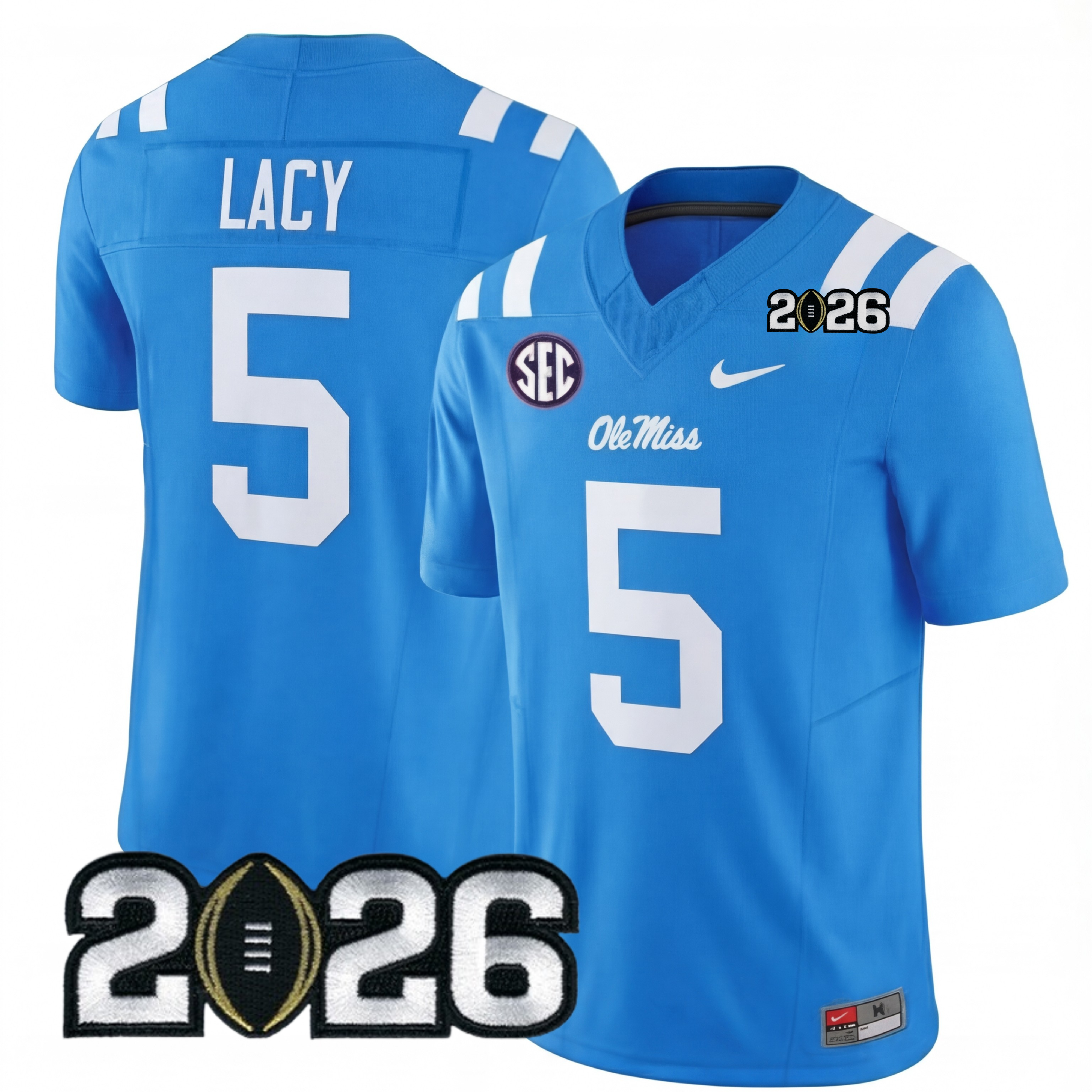 Men's Ole.M.Rebels 2026 Jersey - 2026 CFP Patch