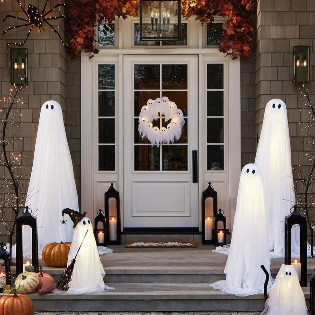 Halloween Ghost Wreath
