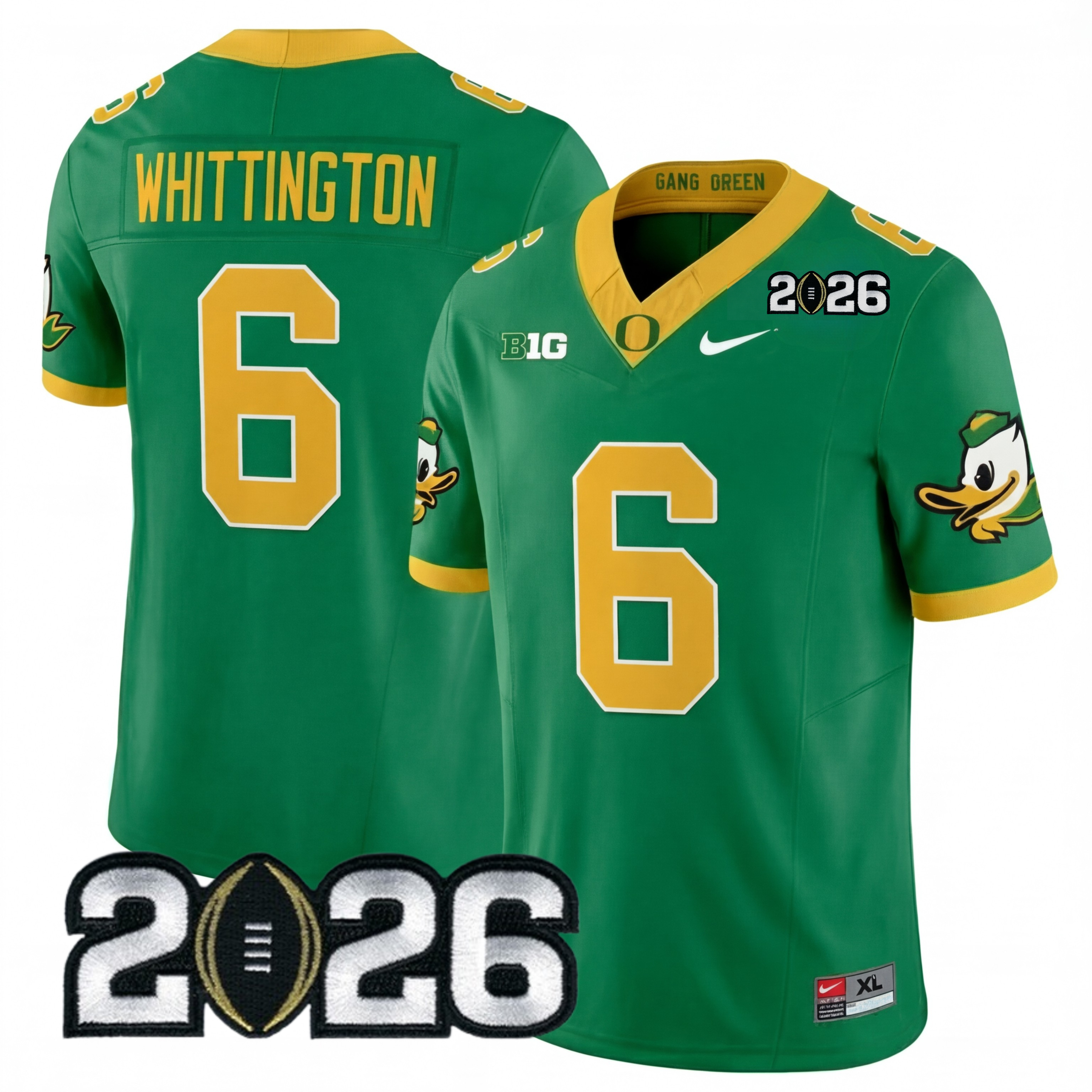 Men's O.Ducks 2026 Jersey - 2026 CFP Patch