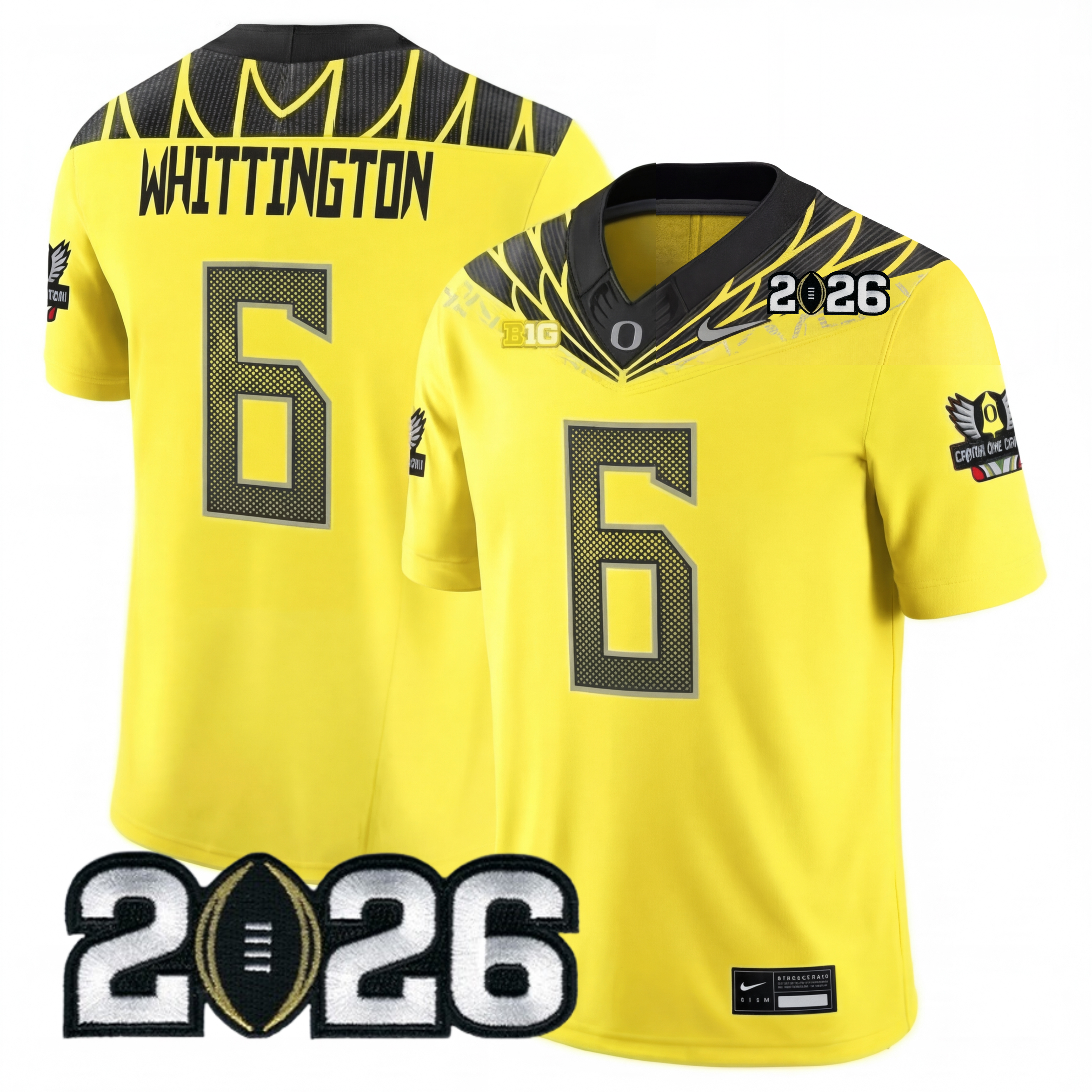 Men's O.Ducks 2026 Jersey - 2026 CFP Patch
