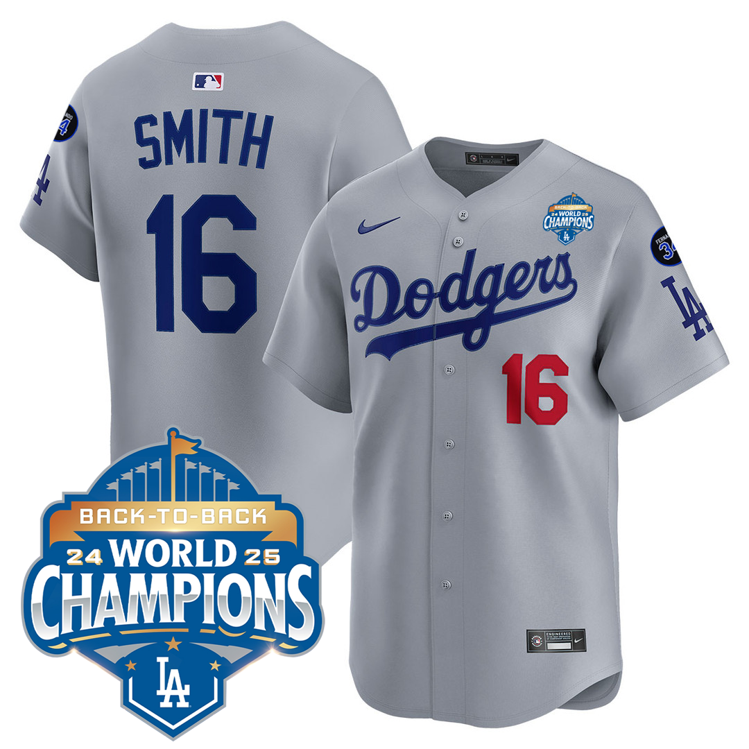 Men's LA Dodgers 25/26 Stitched Jersey - World Series Champions + Back2Back 2025 Patch