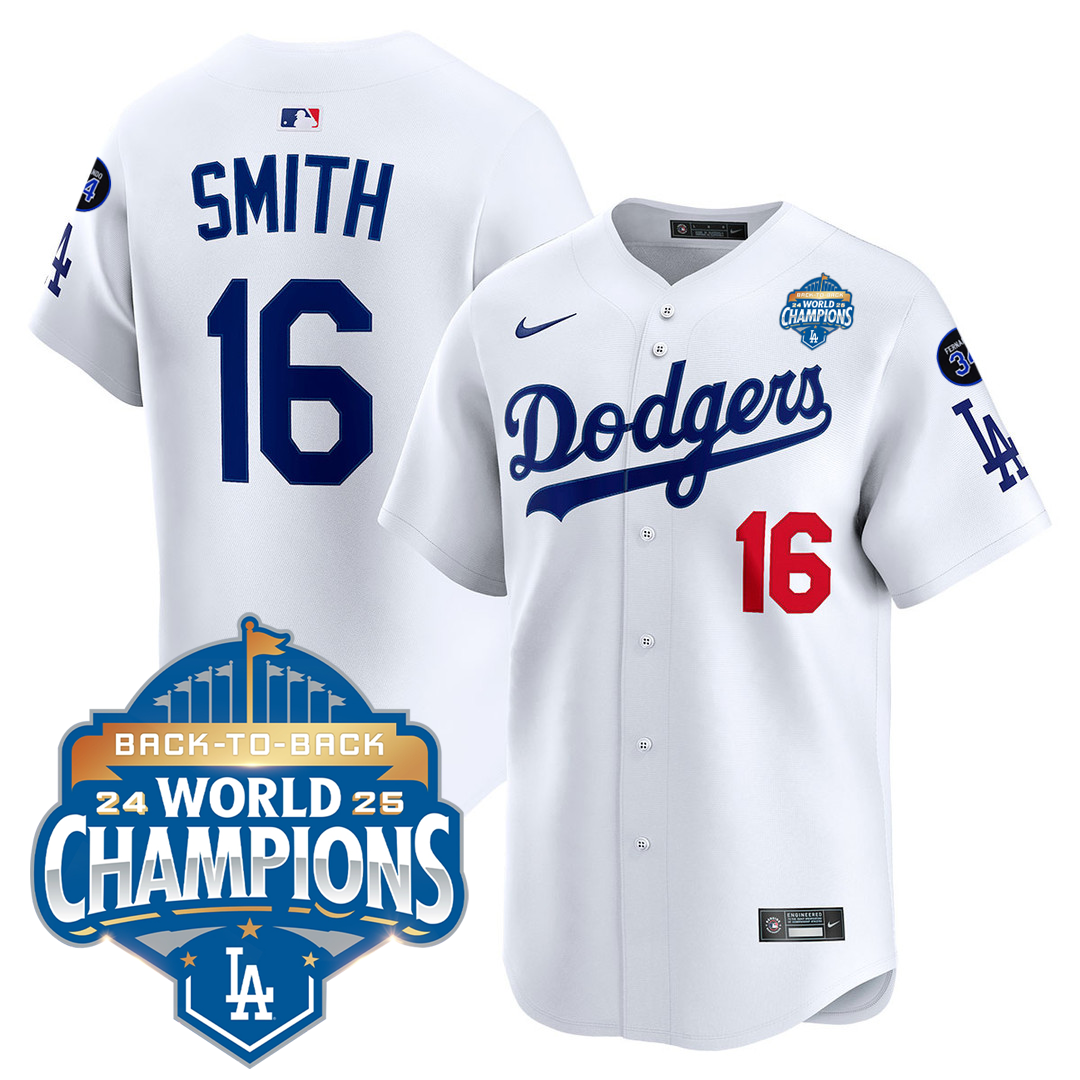 Men's LA Dodgers 25/26 Stitched Jersey - World Series Champions + Back2Back 2025 Patch
