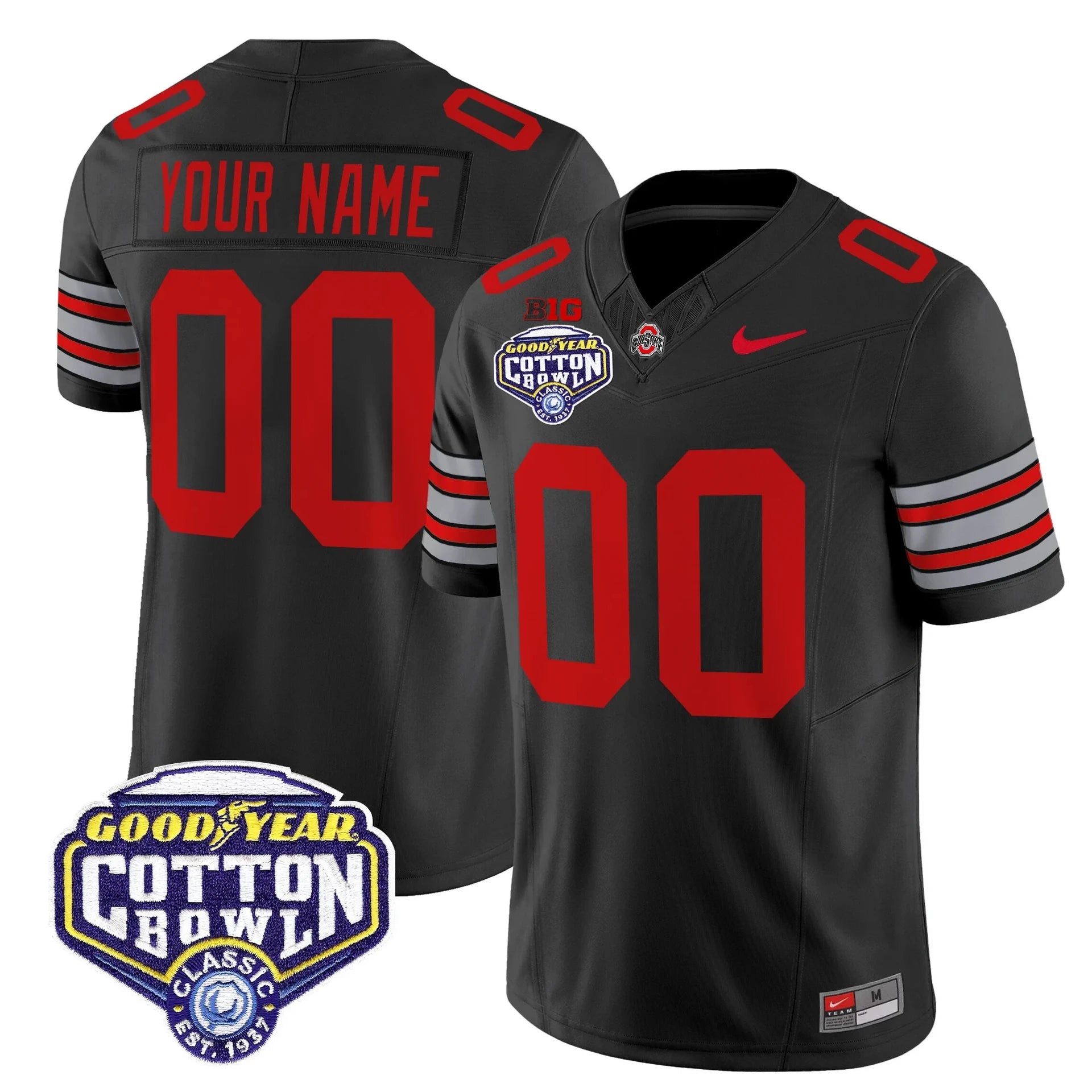 Men's OSU 'Heritage Stripe" Jersey - C.Bowl Patch
