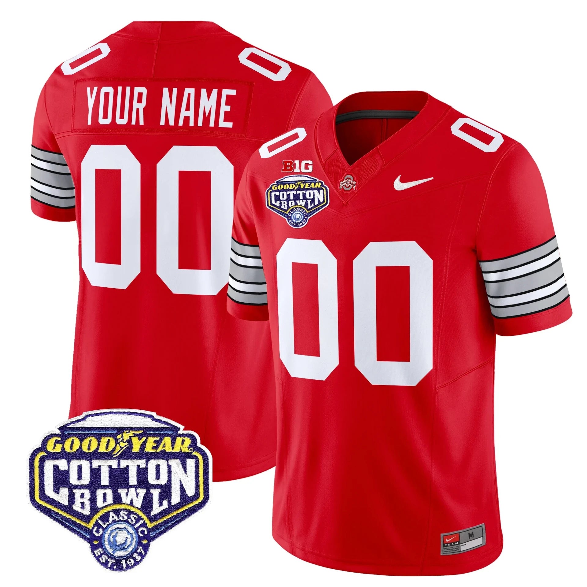 Men's OSU 'Heritage Stripe" Jersey - C.Bowl Patch