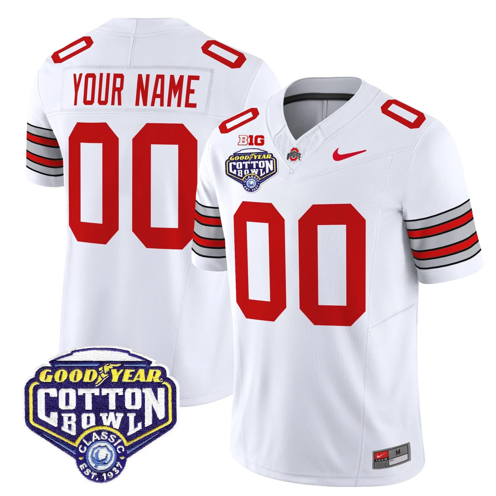 Men's OSU 'Heritage Stripe" Jersey - C.Bowl Patch