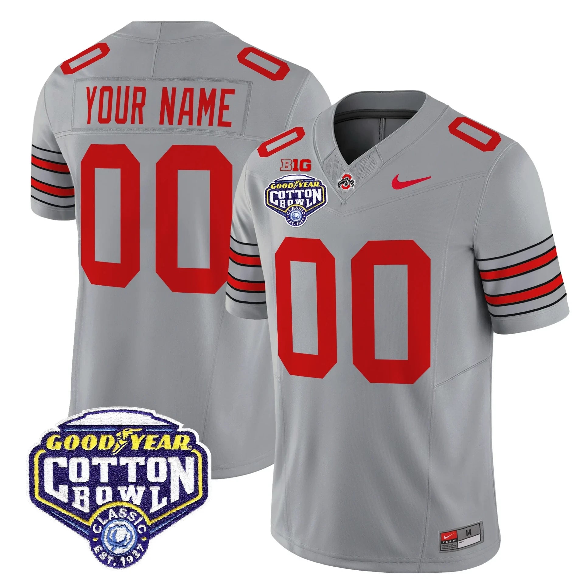 Men's OSU 'Heritage Stripe" Jersey - C.Bowl Patch
