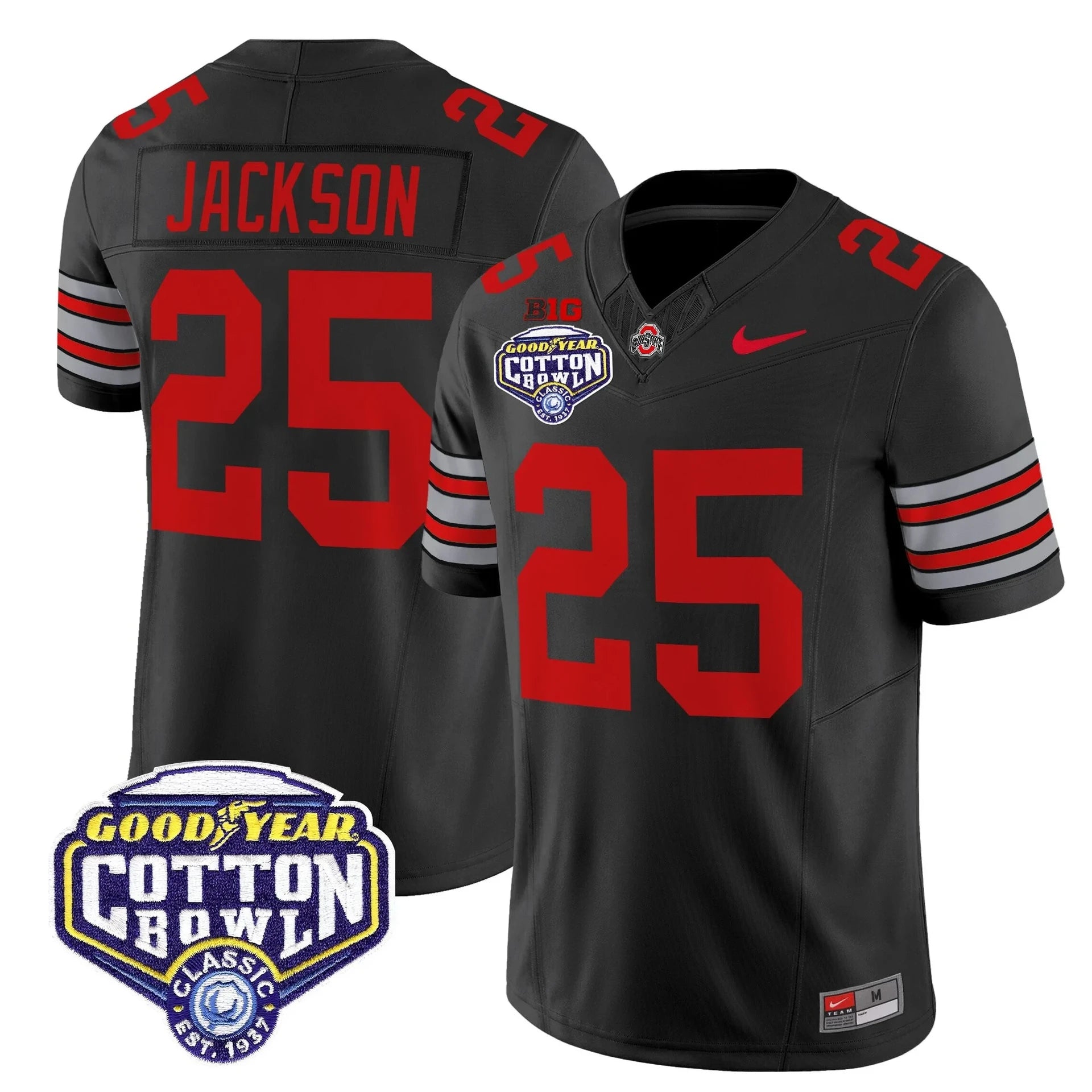 Men's OSU 'Heritage Stripe" Jersey - C.Bowl Patch