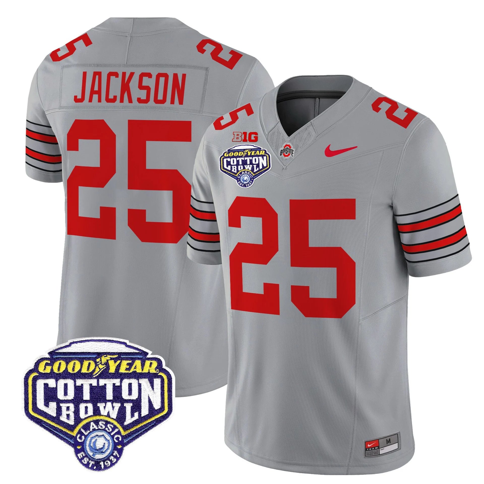 Men's OSU 'Heritage Stripe" Jersey - C.Bowl Patch