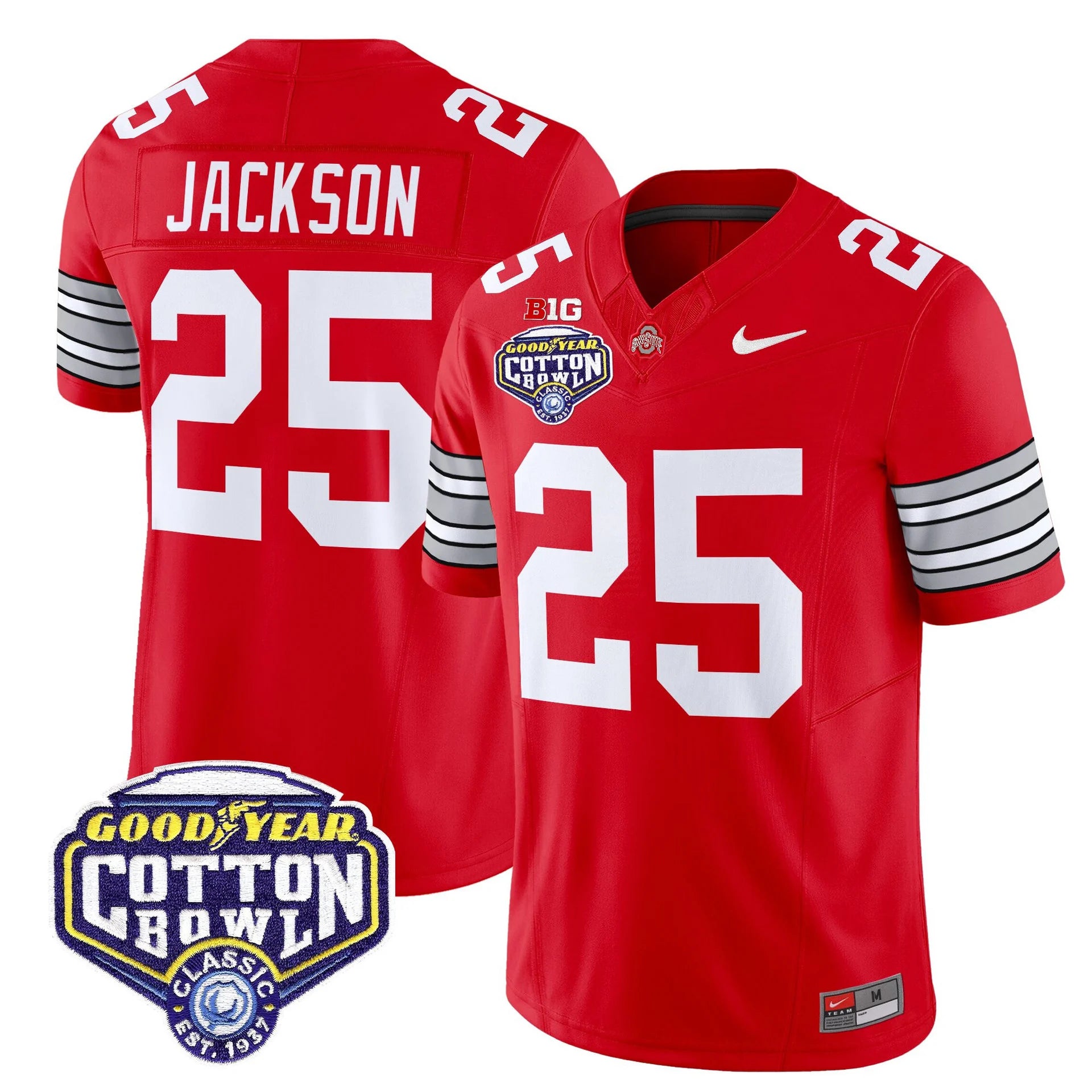 Men's OSU 'Heritage Stripe" Jersey - C.Bowl Patch