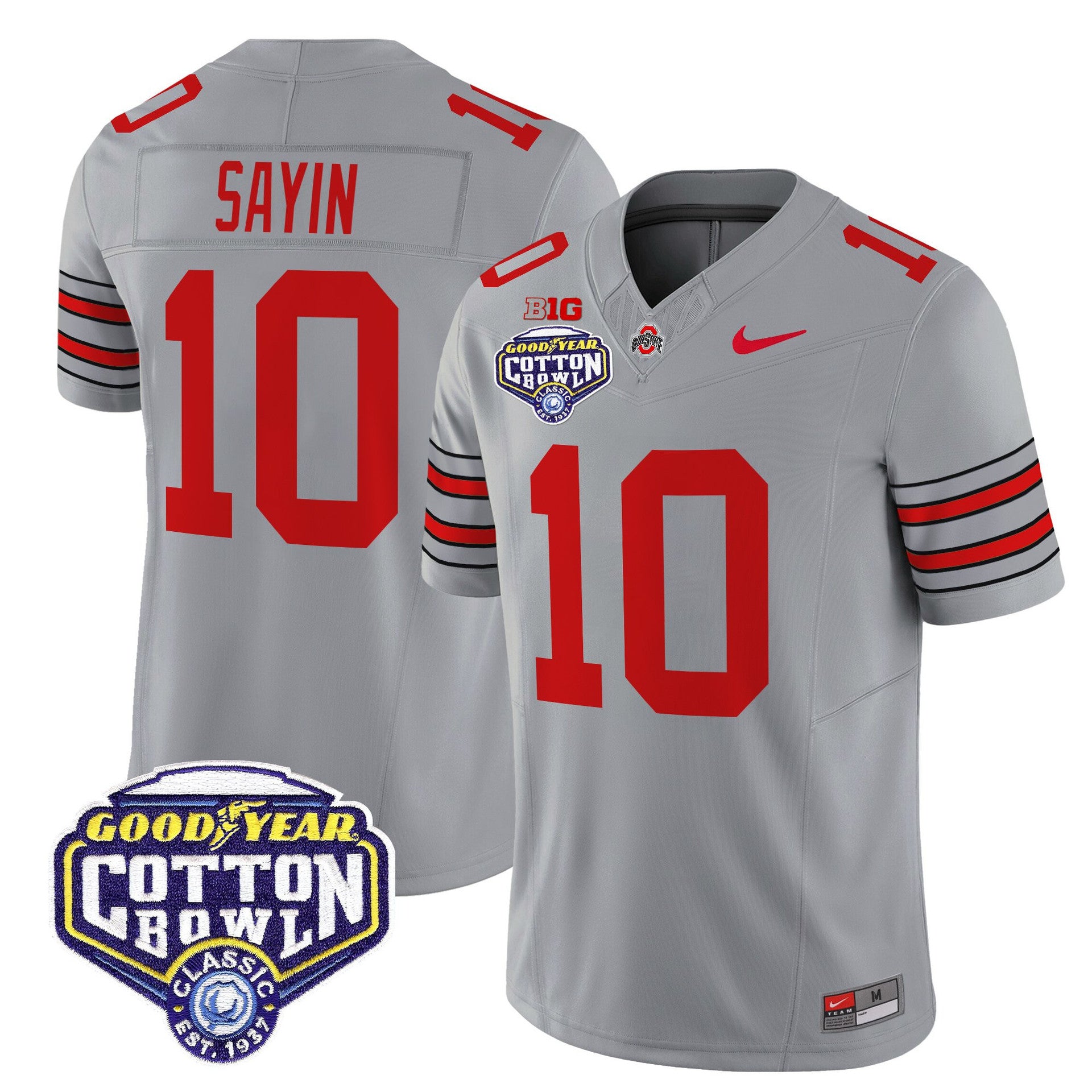 Men's OSU 'Heritage Stripe" Jersey - C.Bowl Patch