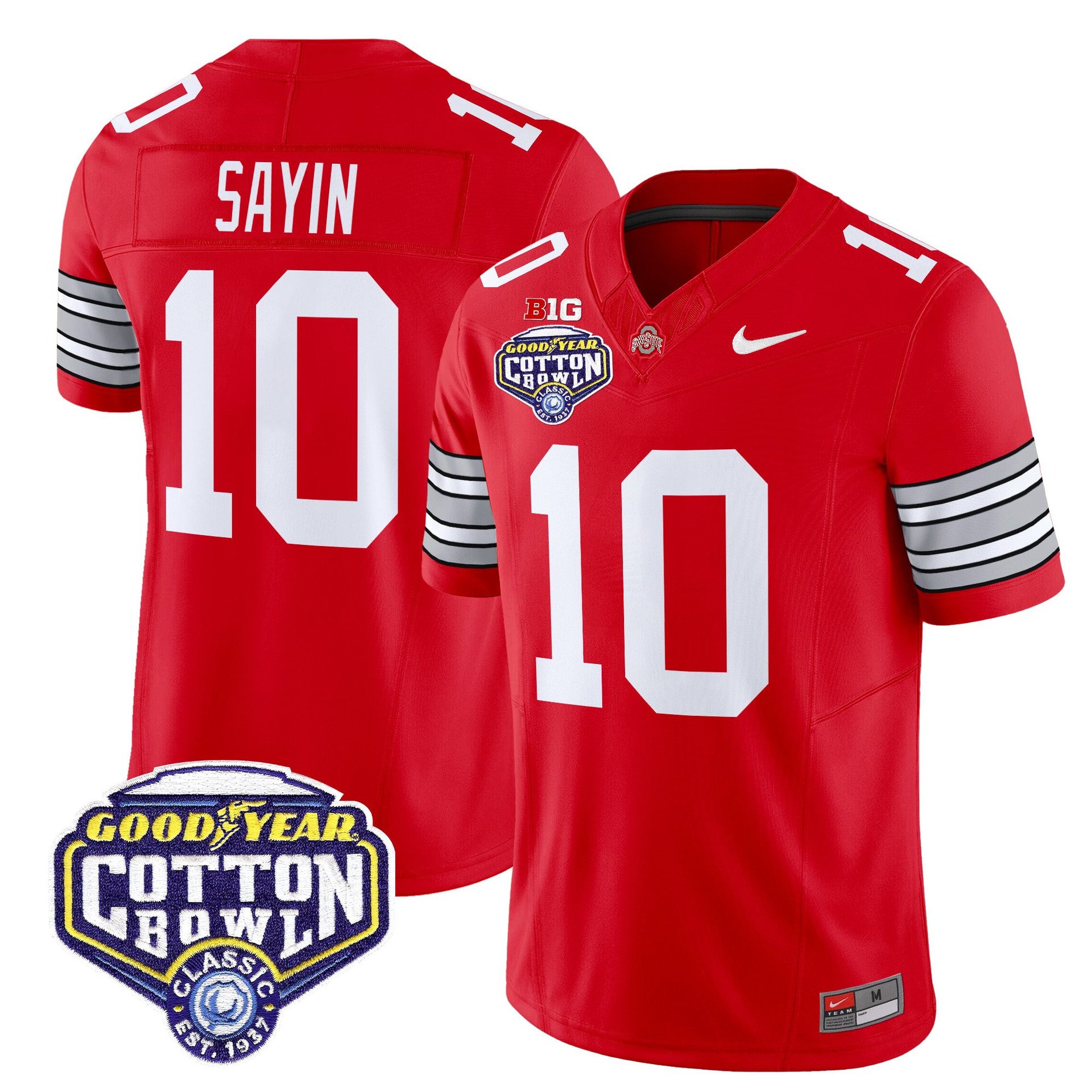 Men's OSU 'Heritage Stripe" Jersey - C.Bowl Patch