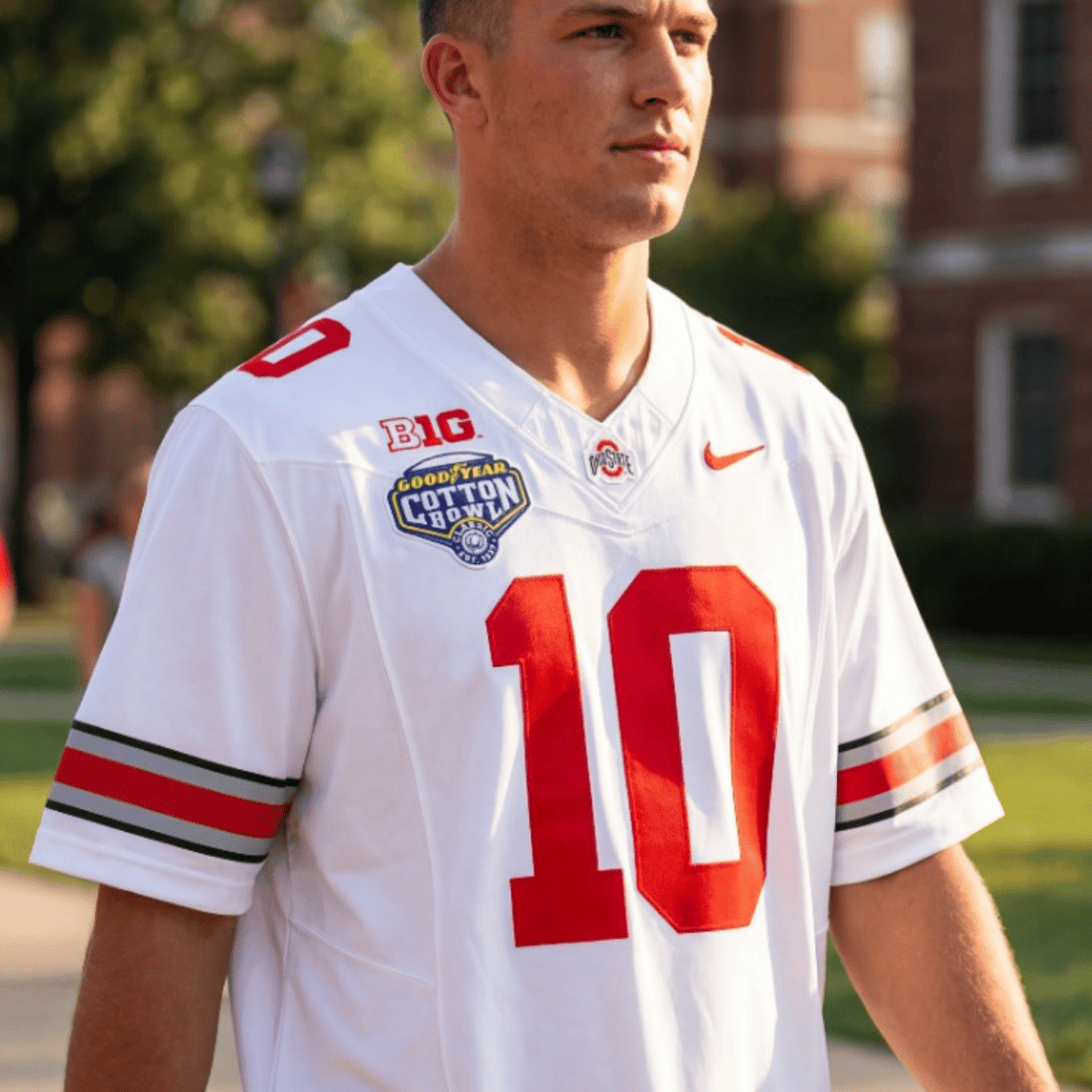 Men's OSU 'Heritage Stripe" Jersey - C.Bowl Patch
