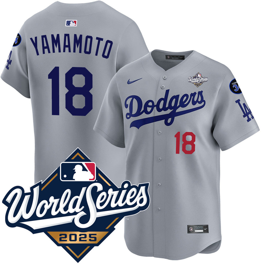 Men's LA Dodgers 25/26 Stitched Jersey - World Series 2025 Patch