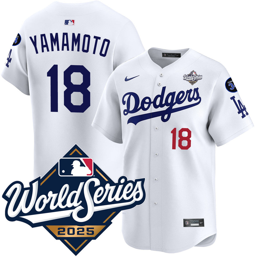 Men's LA Dodgers 25/26 Stitched Jersey - World Series 2025 Patch