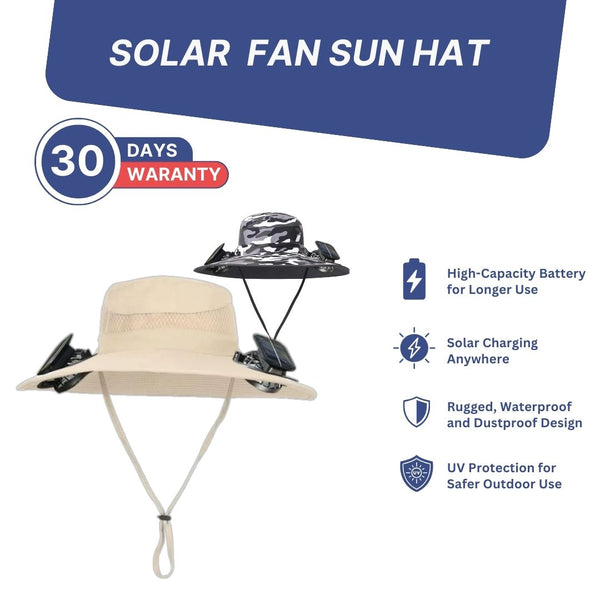 ⚡2025 New Ultralight Solar Fan Sun Hat – Lighter Than a Baseball!⚾(Only 11oz)