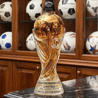 JD FF WC 2026 Whiskey Bottle