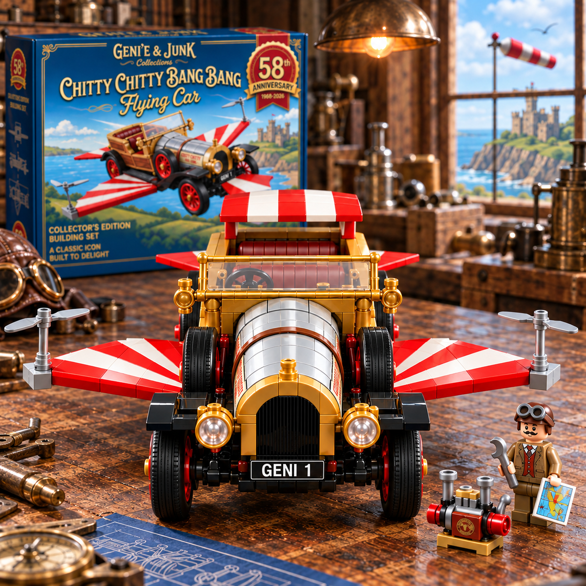 Chitty Flying Car 58th Anniversary Building Set