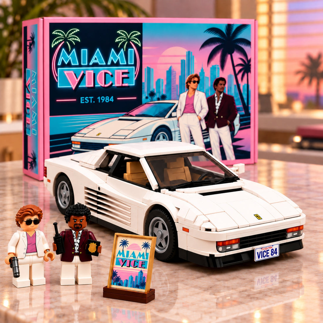 Miami Vice – Inspired 80s Miami Collector Building Set