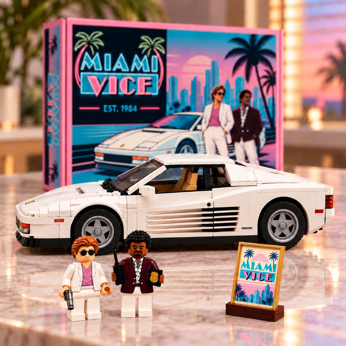 Miami Vice – Inspired 80s Miami Collector Building Set