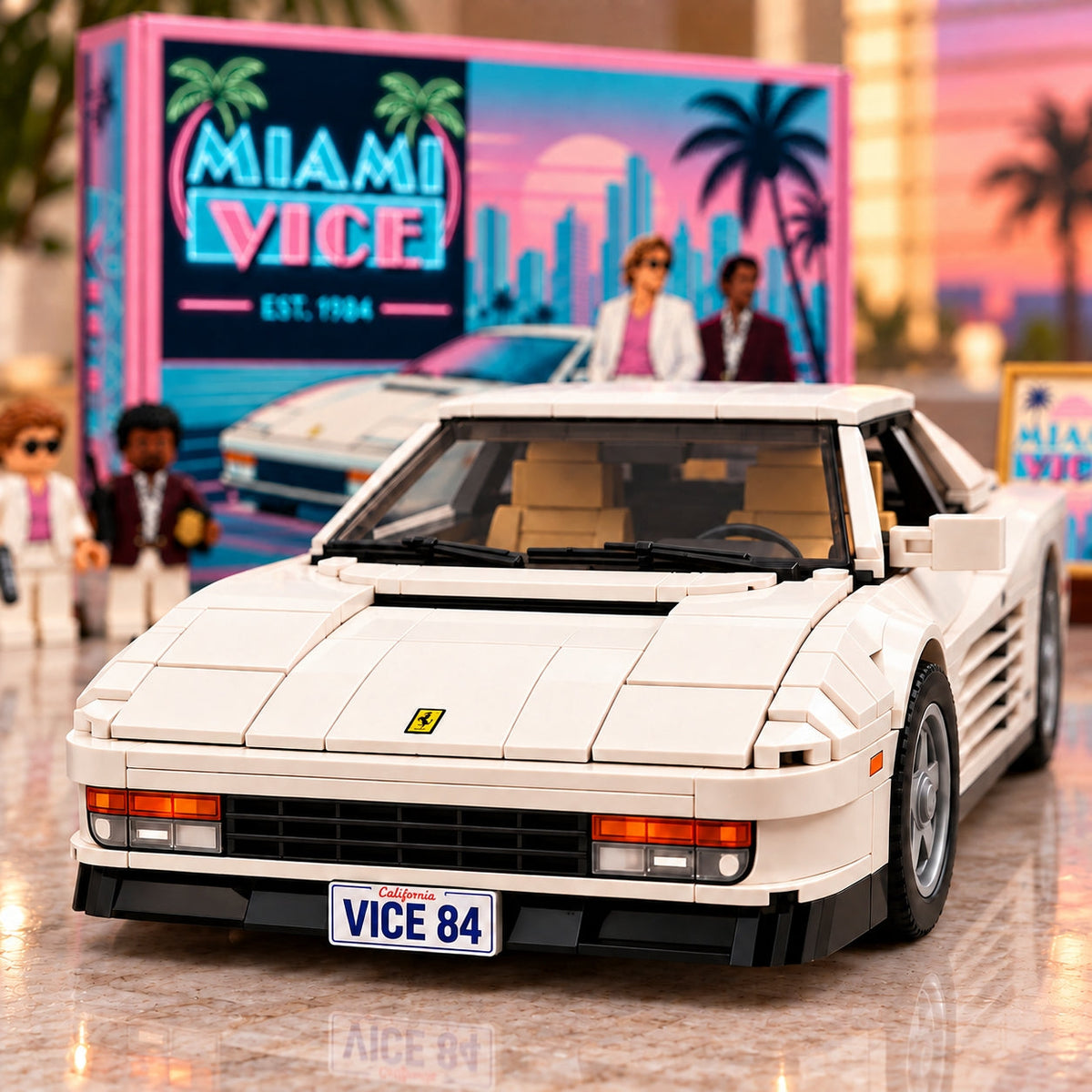Miami Vice – Inspired 80s Miami Collector Building Set