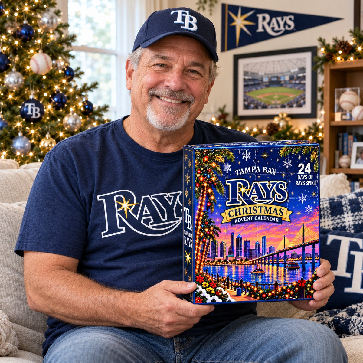 Tampa Rays Bay Christmas Advent Calendar  - 24 Days of Rays Spirit