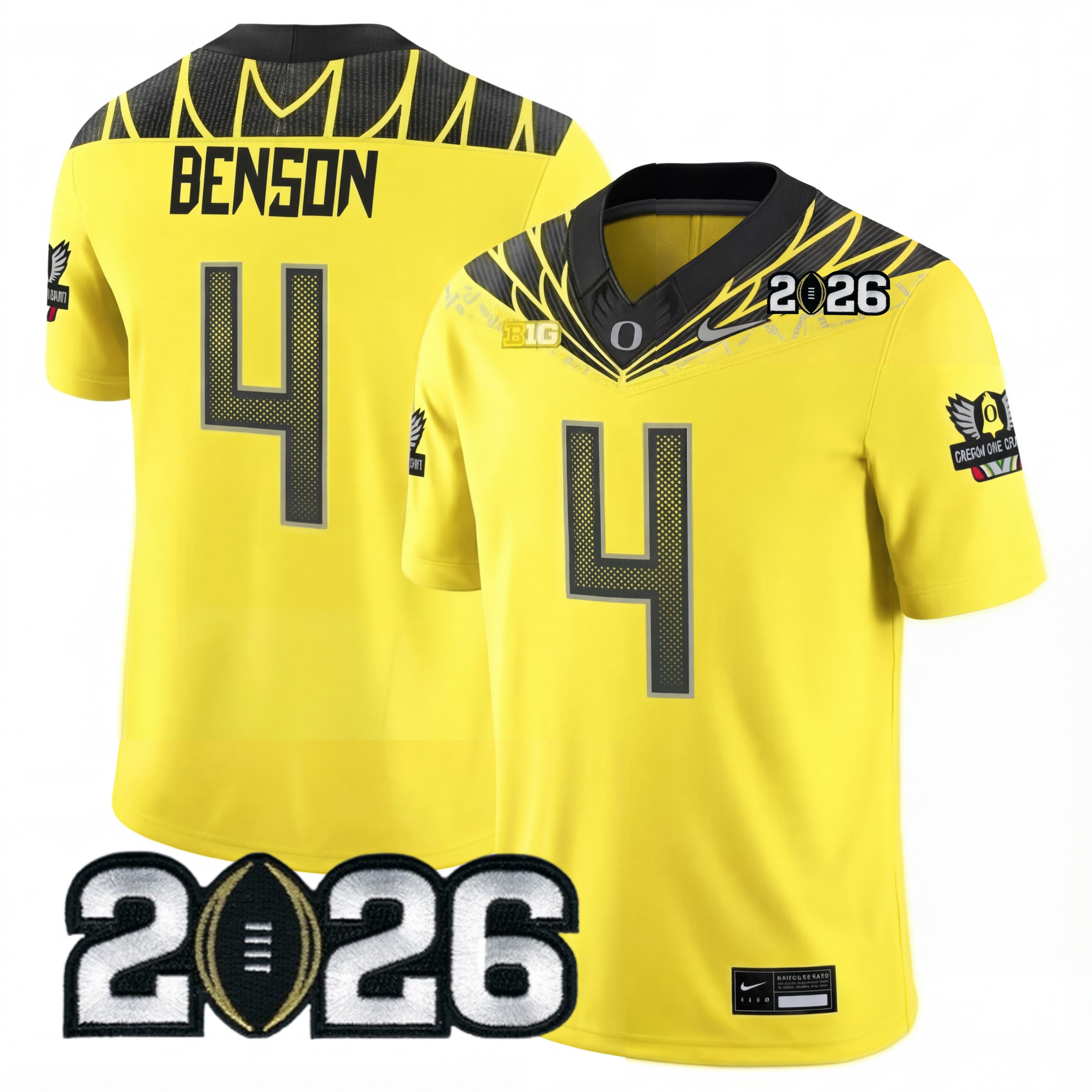 Men's O.Ducks 2026 Jersey - 2026 CFP Patch
