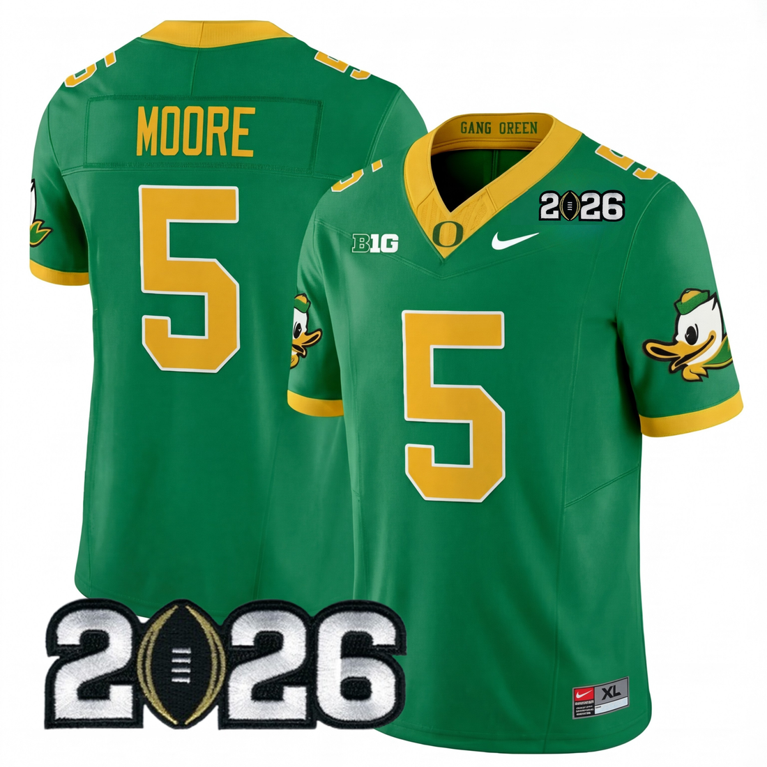 Men's O.Ducks 2026 Jersey - 2026 CFP Patch