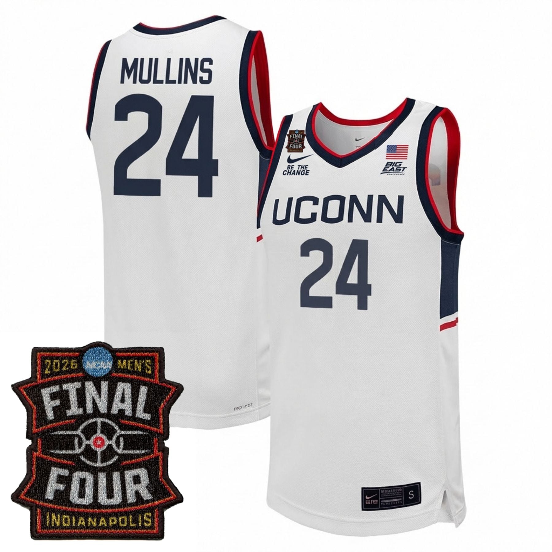 UConn Huskies Men's Basketball 25/26 All Stitched Jersey - Final Four Patch