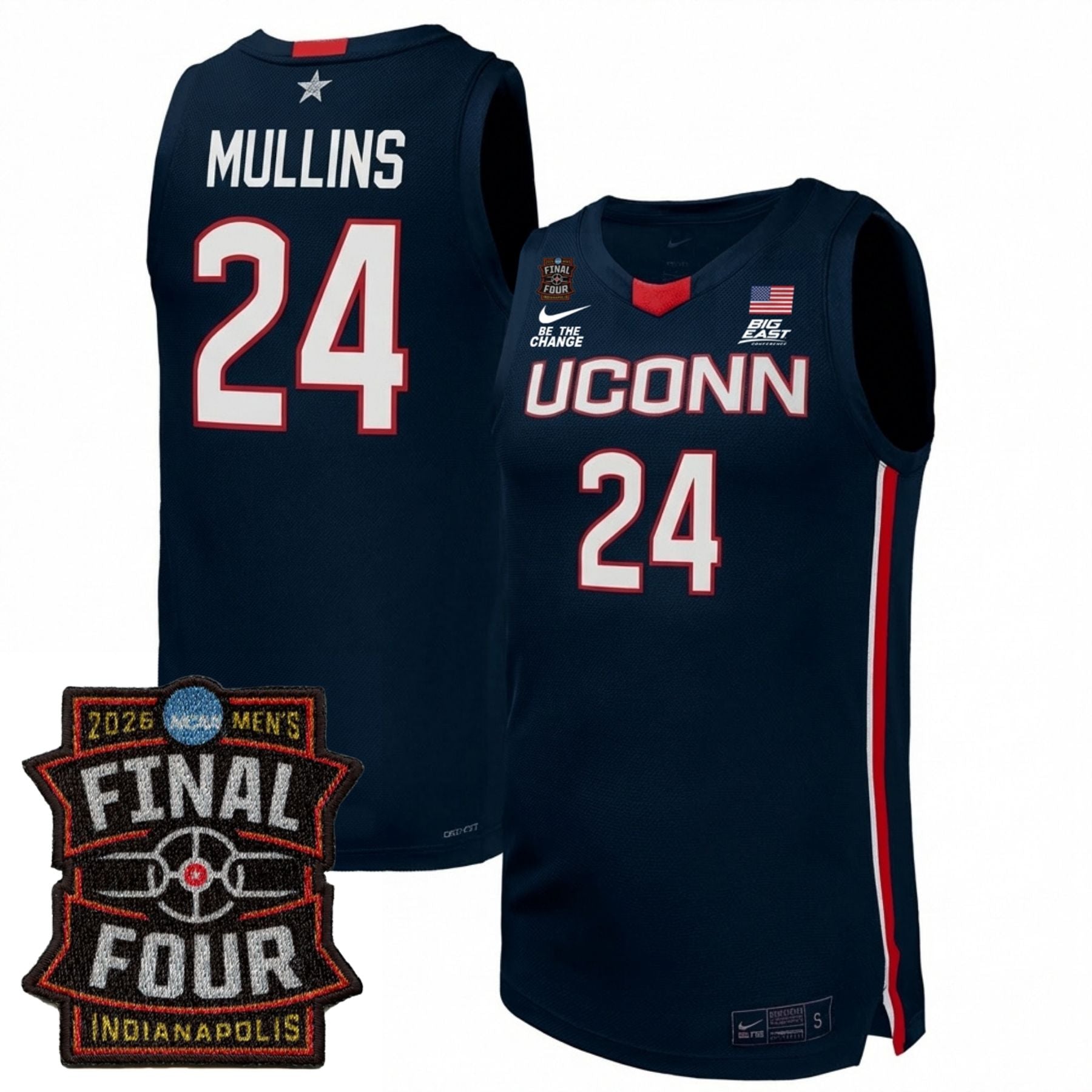 UConn Huskies Men's Basketball 25/26 All Stitched Jersey - Final Four Patch