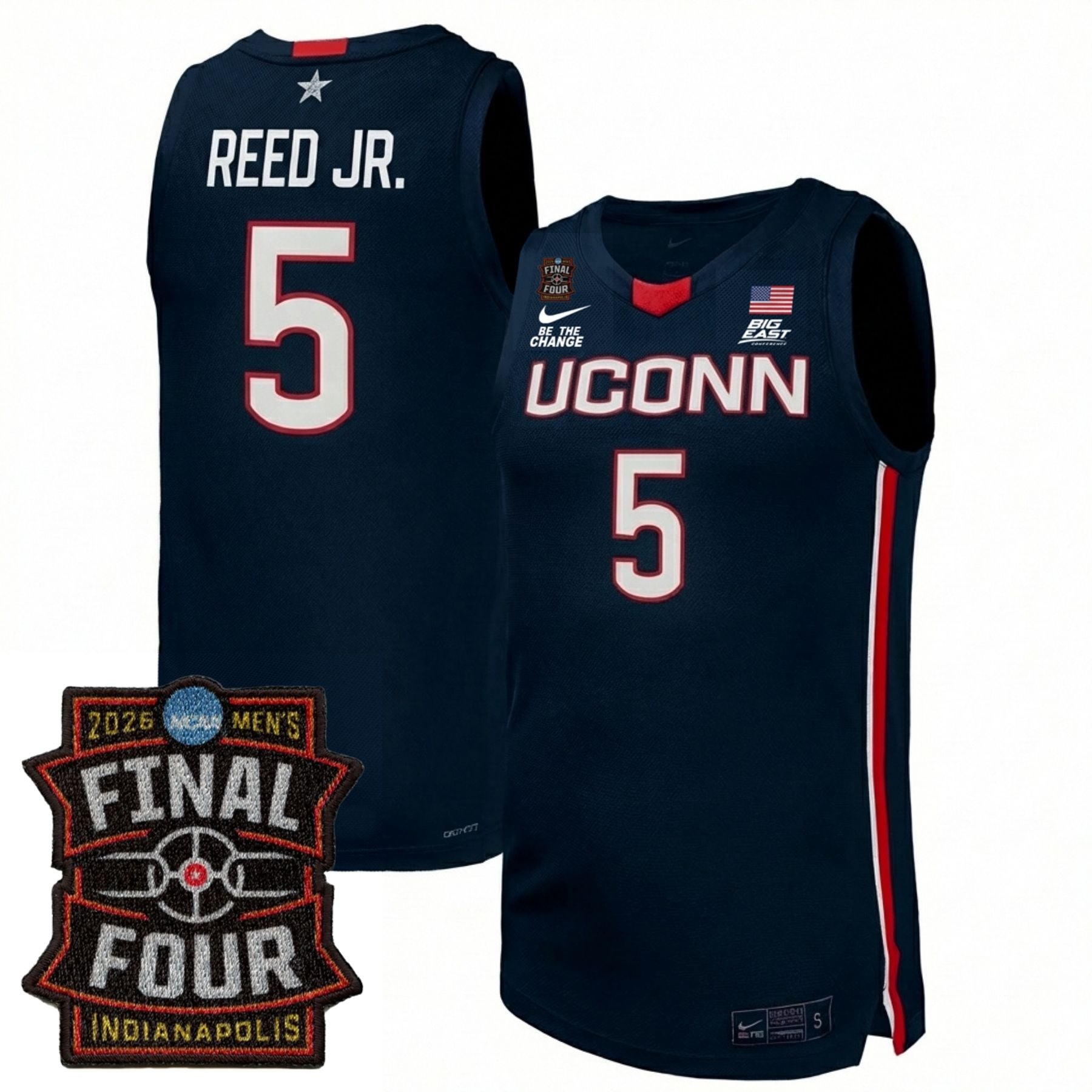UConn Huskies Men's Basketball 25/26 All Stitched Jersey - Final Four Patch