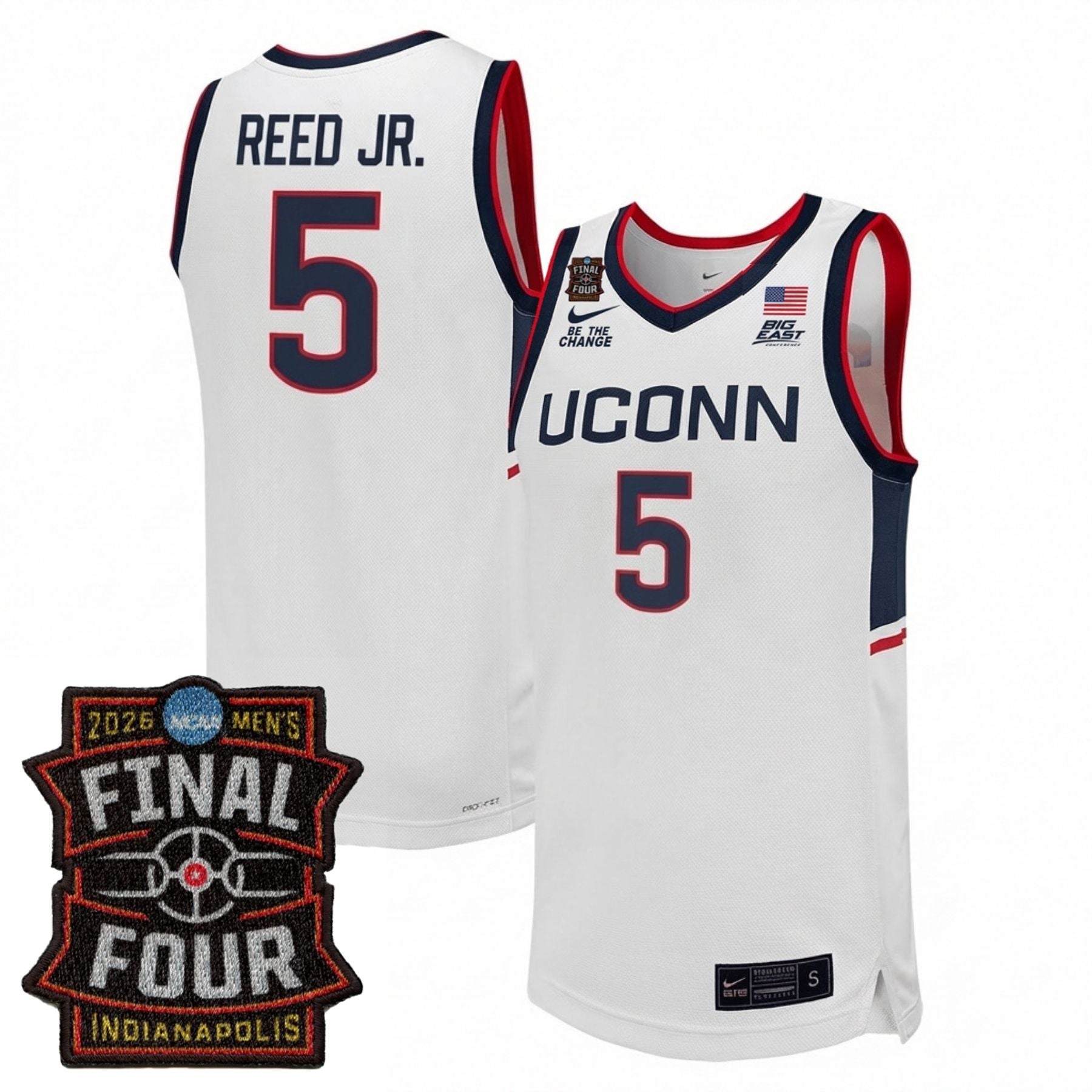UConn Huskies Men's Basketball 25/26 All Stitched Jersey - Final Four Patch