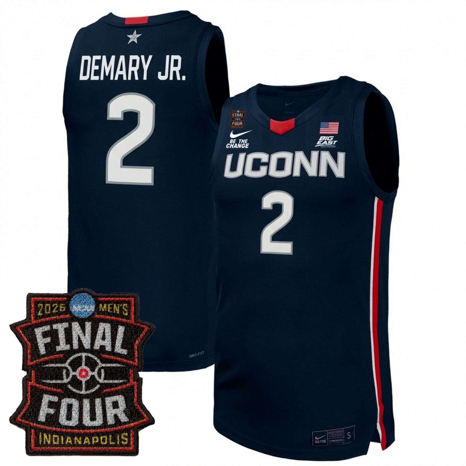 UConn Huskies Men's Basketball 25/26 All Stitched Jersey - Final Four Patch
