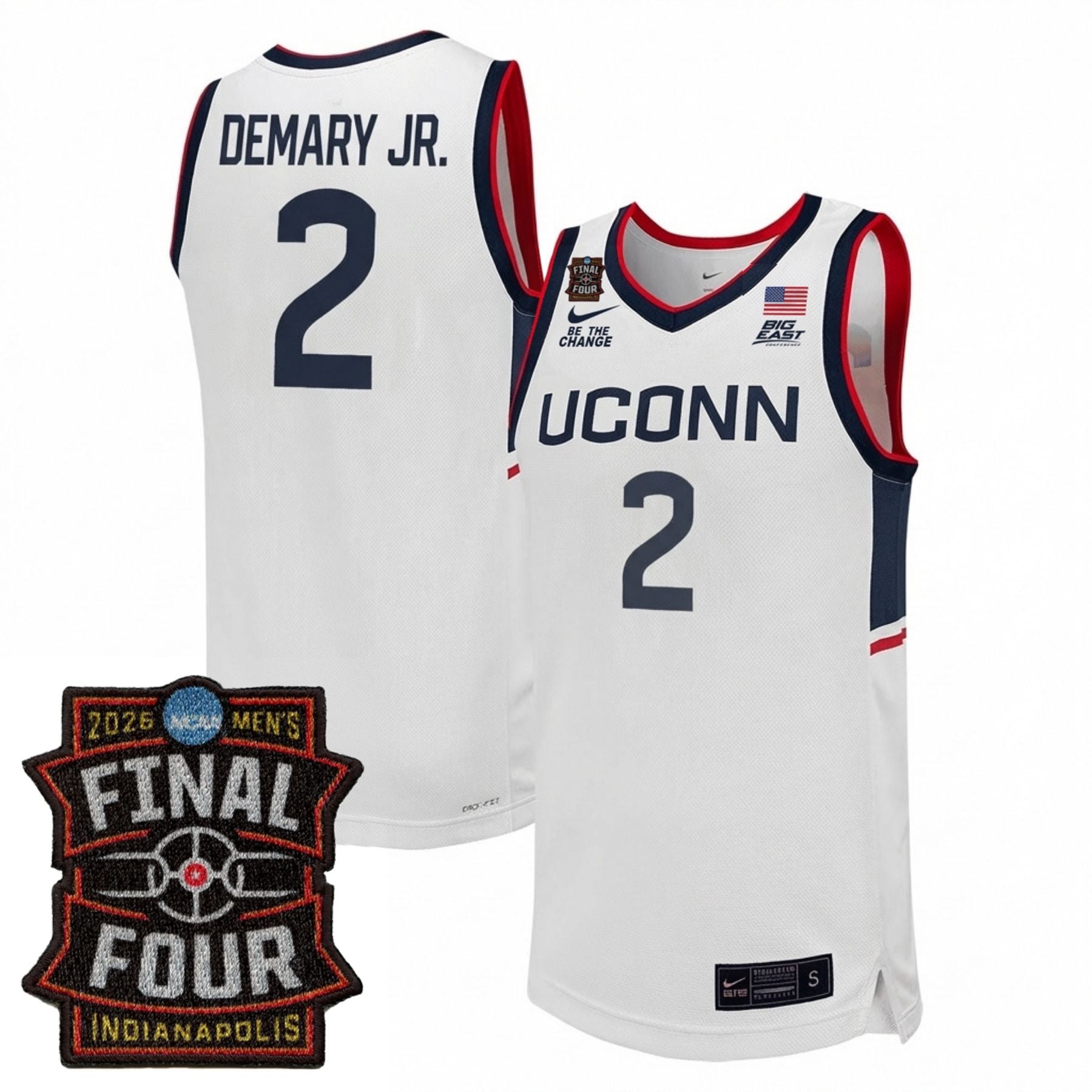 UConn Huskies Men's Basketball 25/26 All Stitched Jersey - Final Four Patch