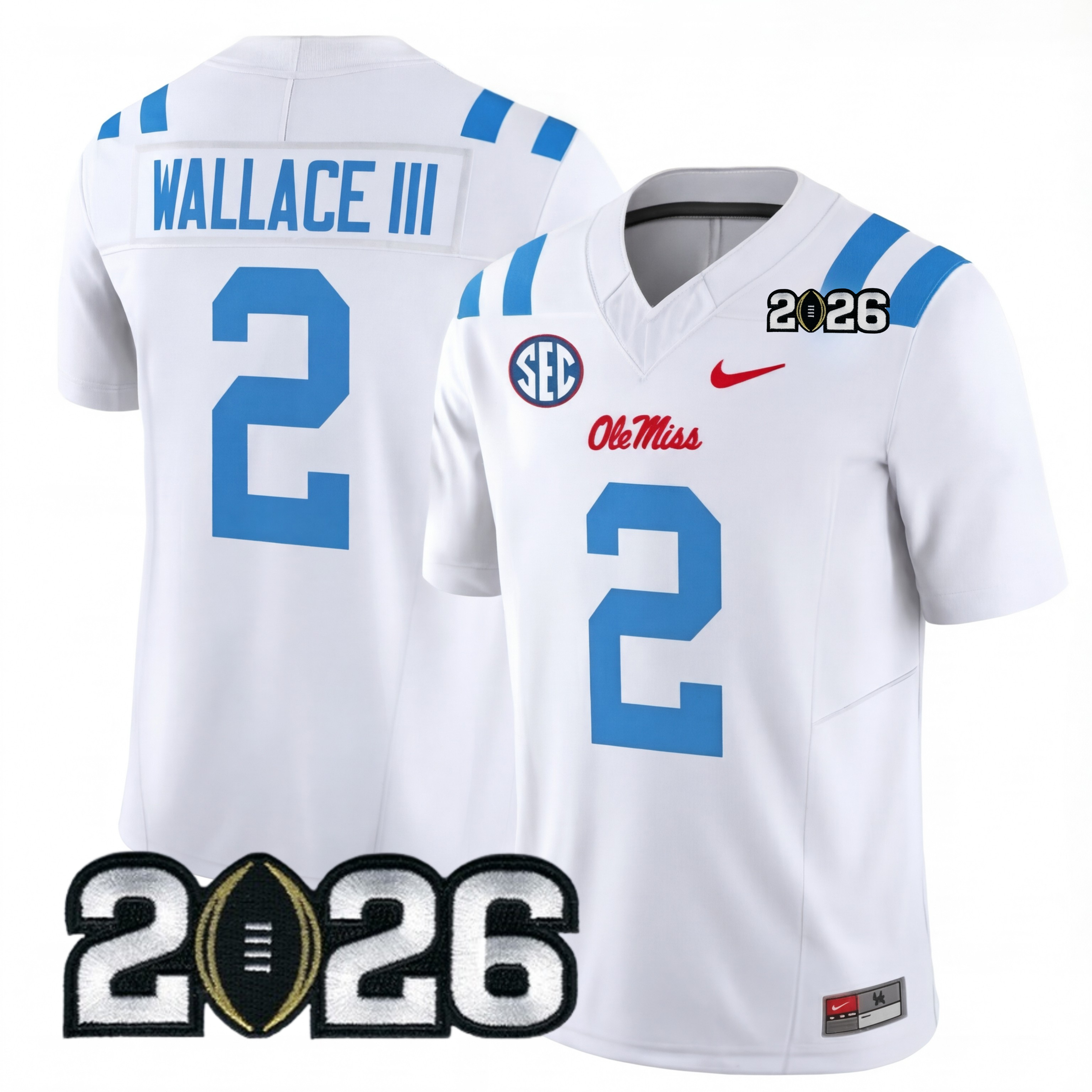 Men's Ole.M.Rebels 2026 Jersey - 2026 CFP Patch