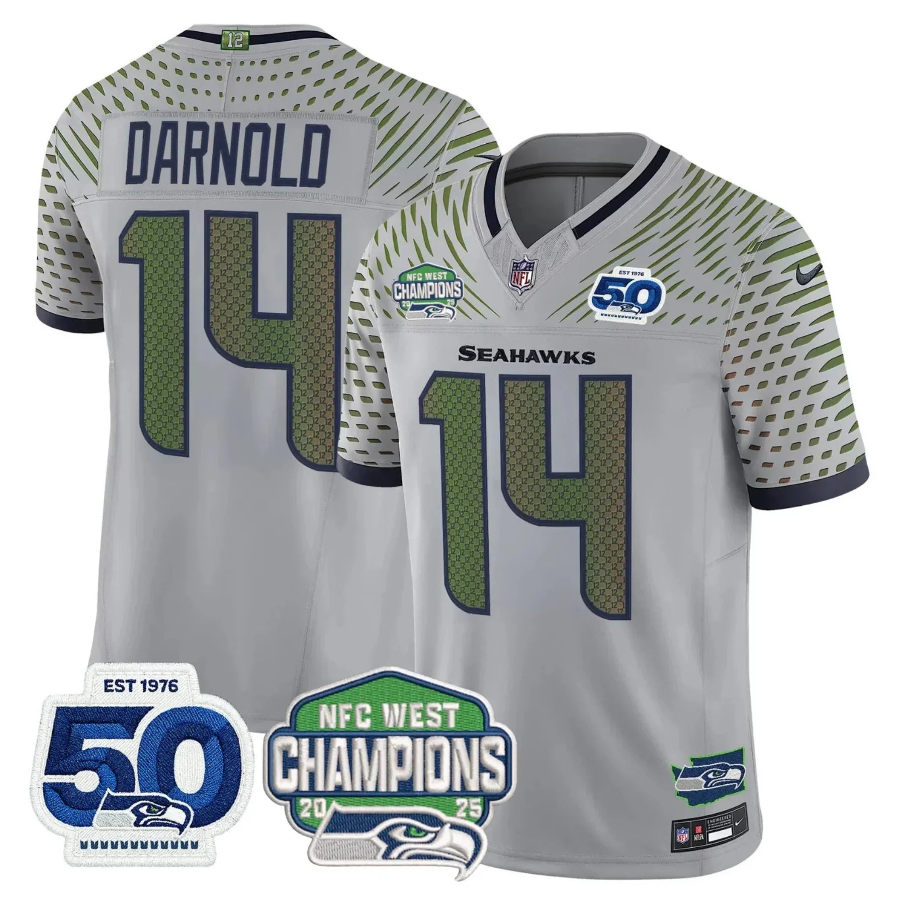 Men's SEA Football Limited Jersey - 50th & NFC West Champions Patch