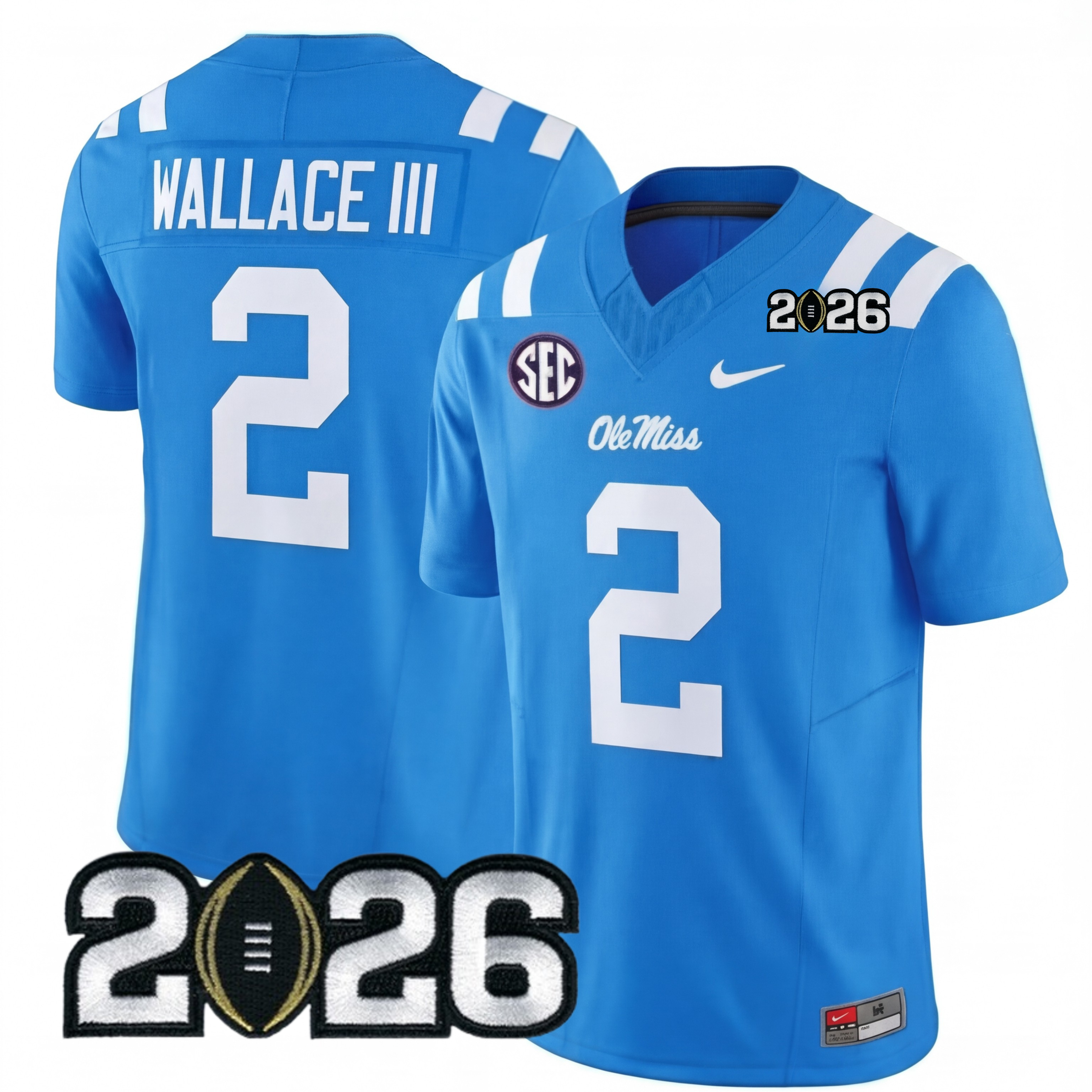 Men's Ole.M.Rebels 2026 Jersey - 2026 CFP Patch