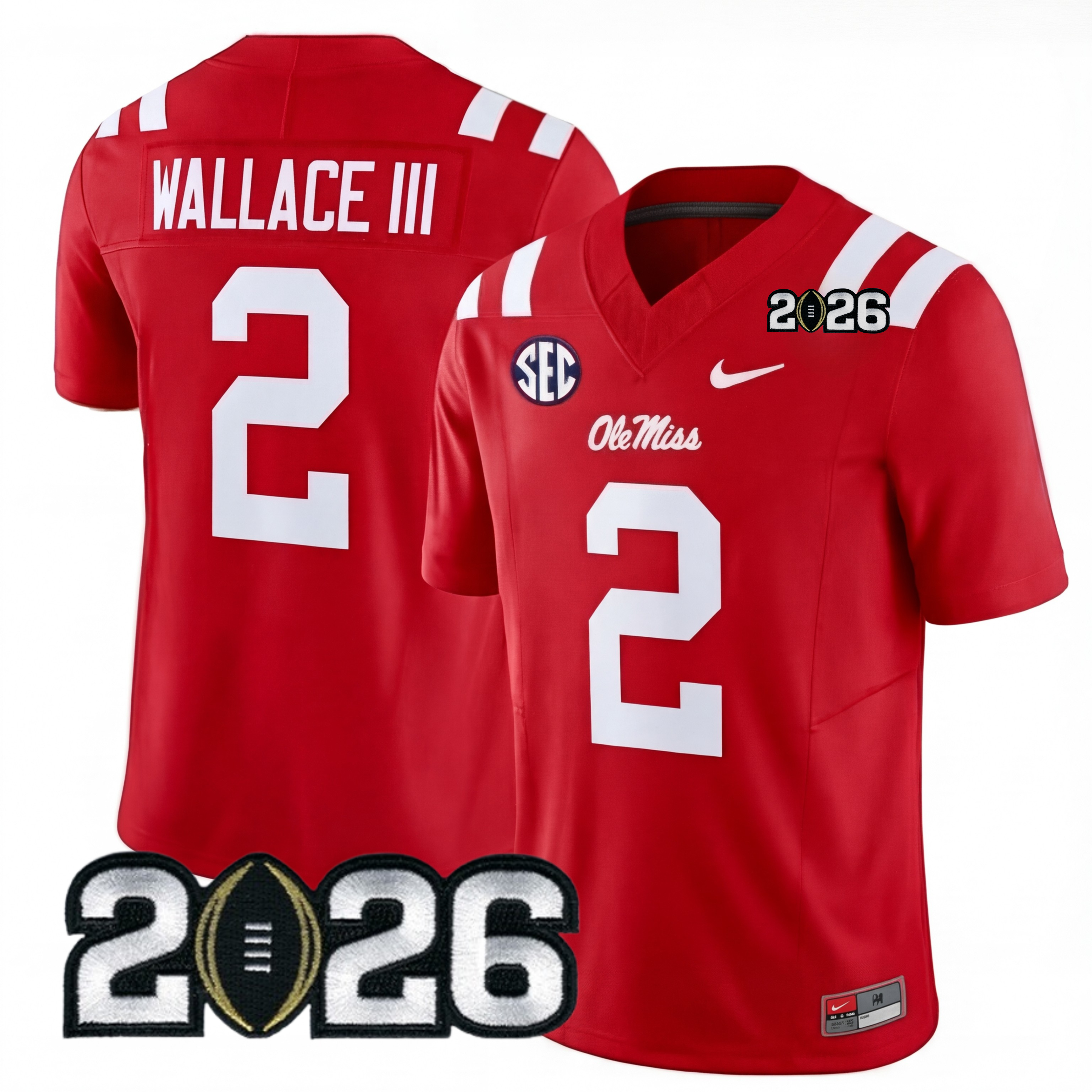 Men's Ole.M.Rebels 2026 Jersey - 2026 CFP Patch