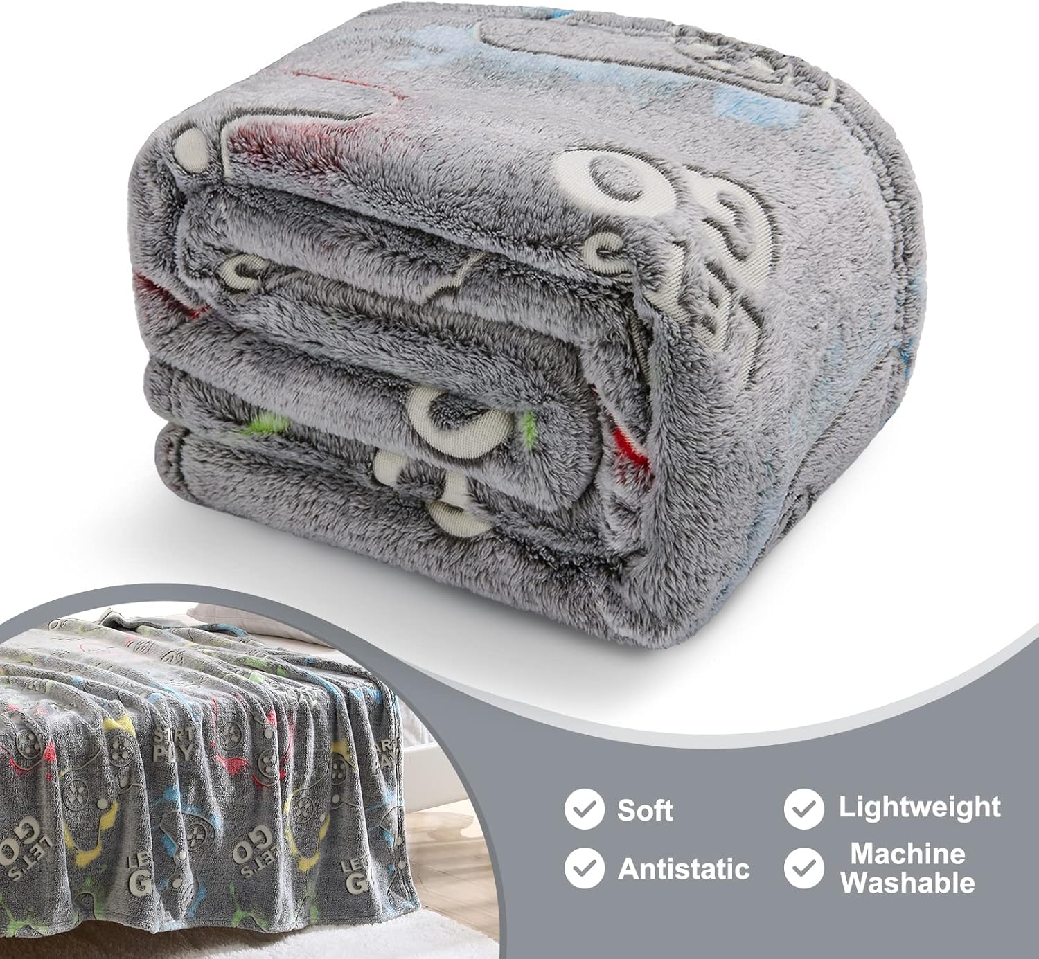 Glow in the dark Gaming Blanket