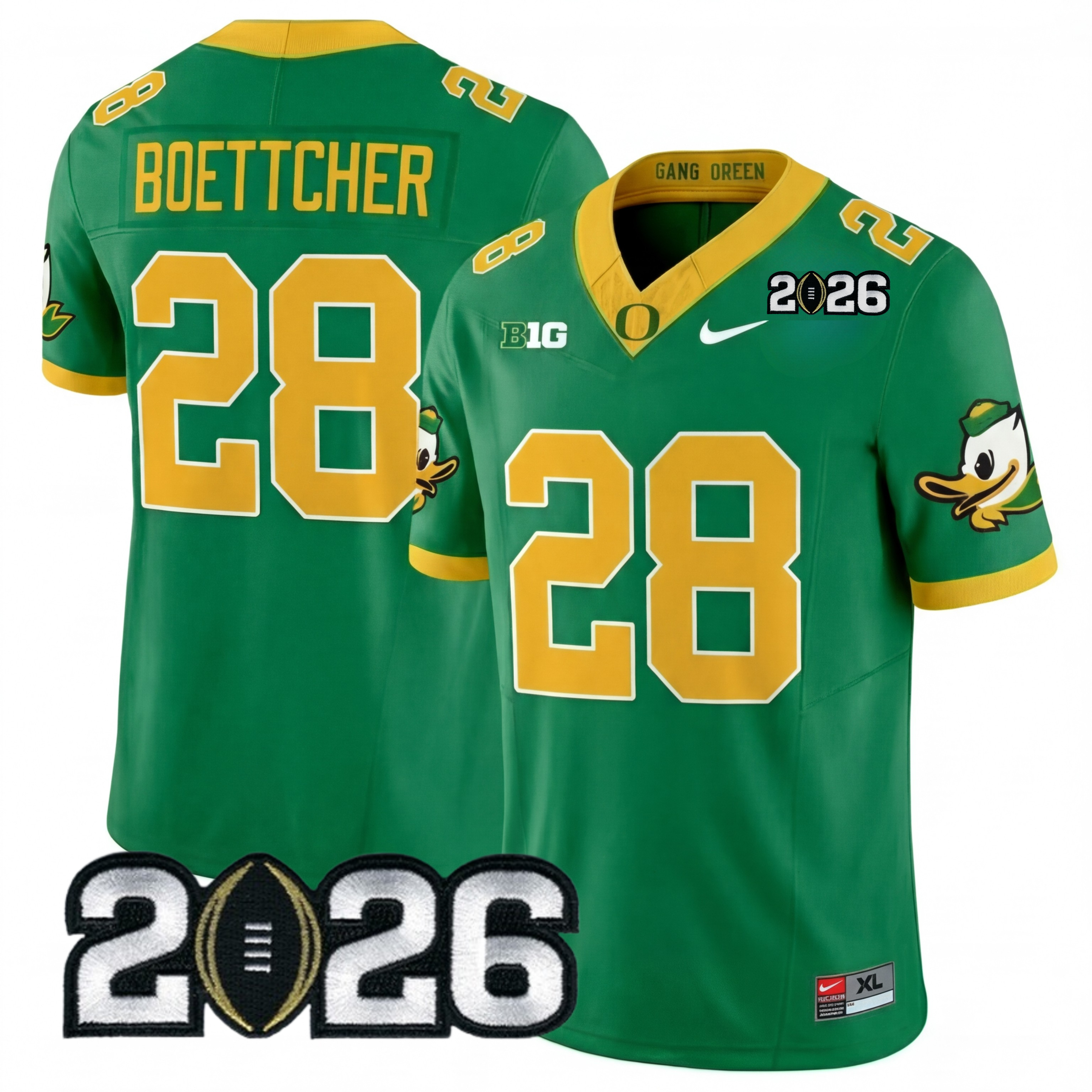 Men's O.Ducks 2026 Jersey - 2026 CFP Patch