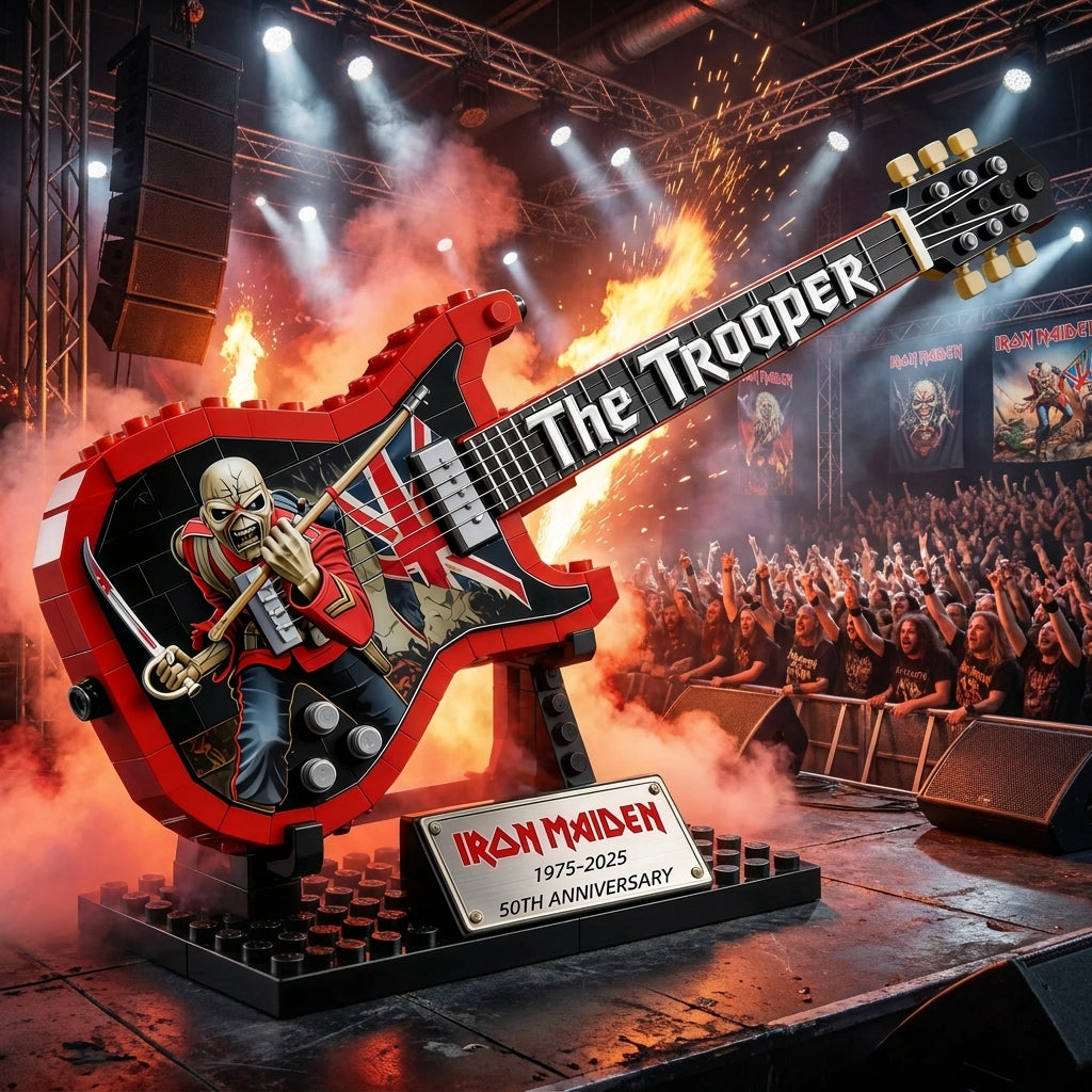 🎸 Iron Maiden "The Trooper" 50th Anniversary Building Set