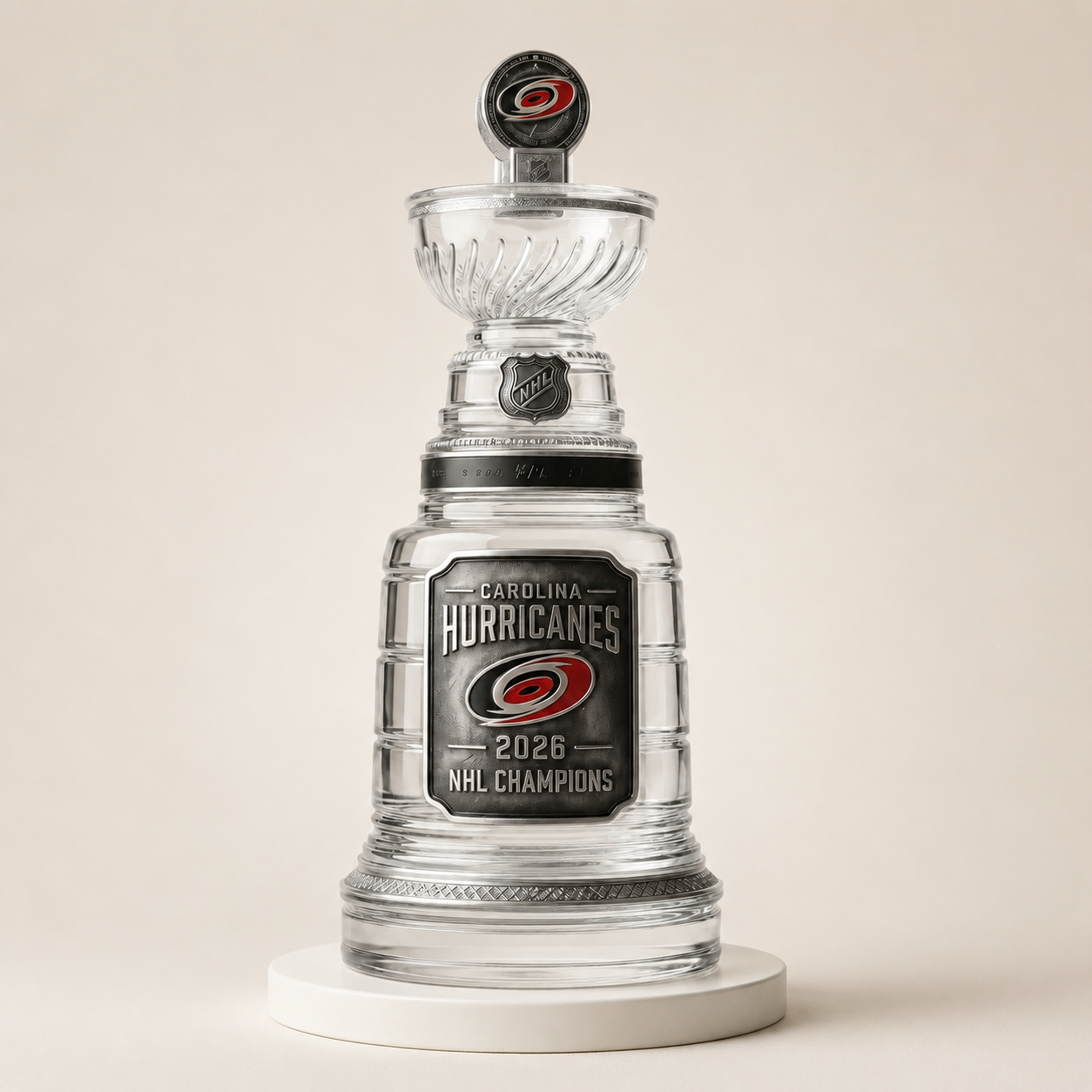 Carolina Hurricanes 2026 Champions Stanley Cup Final Shaped Decanter