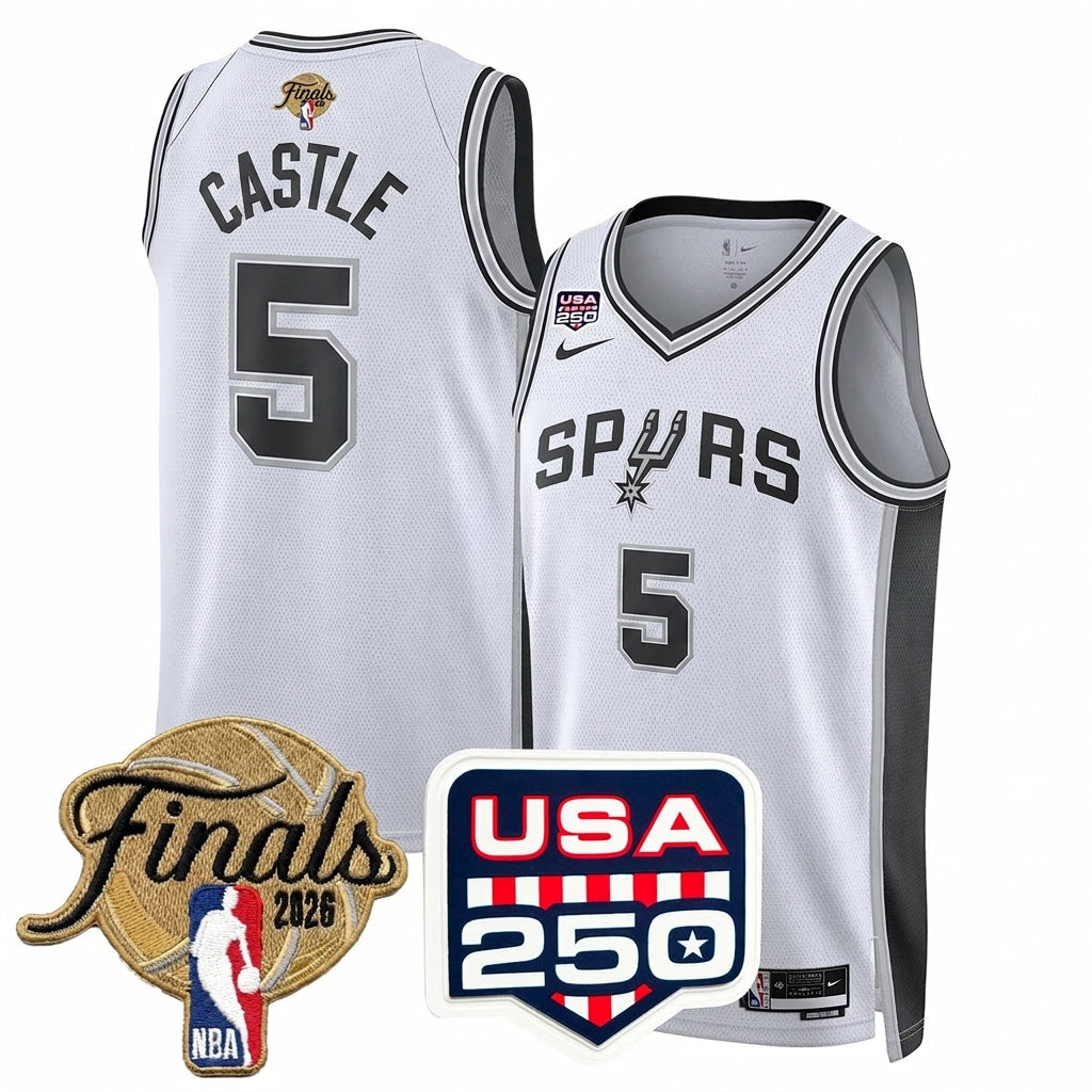 Men's San Antonio Spurs 2026 All Stitched Jersey - Finals +250th Patch