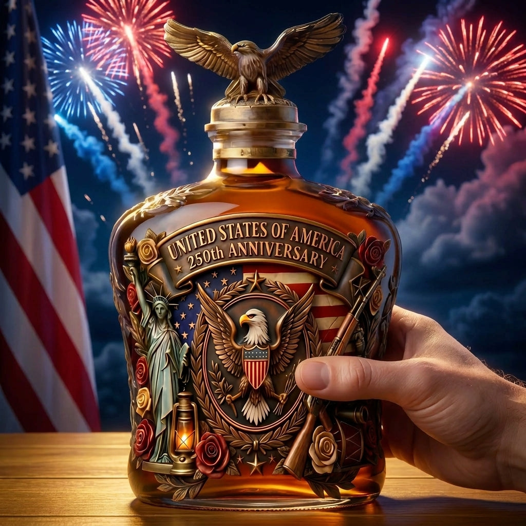250th Anniversary Eagle Crest Commemorative Whiskey Bottle