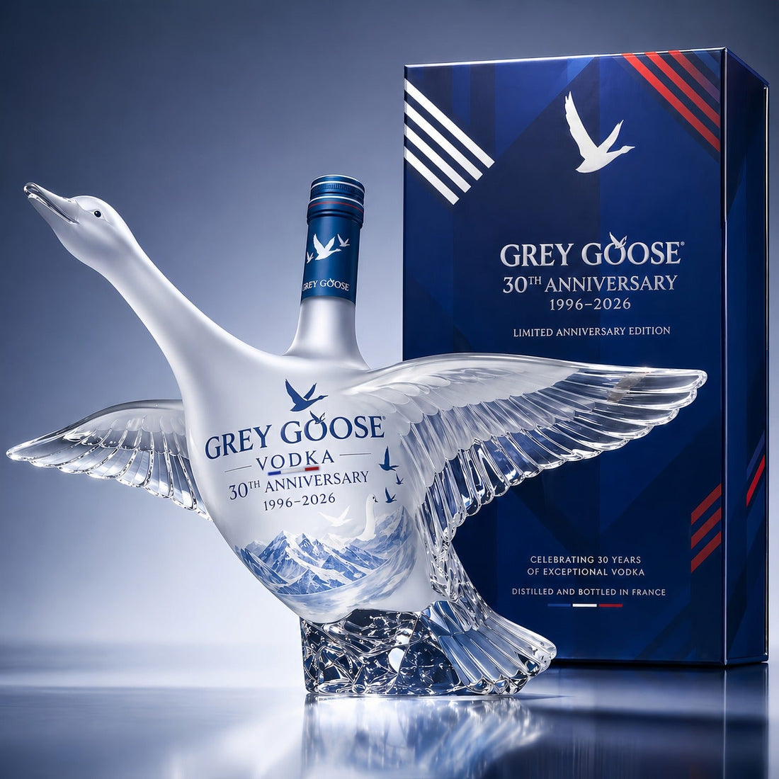 Grey Goose Vodka 30th Anniversary Bottle - New Version