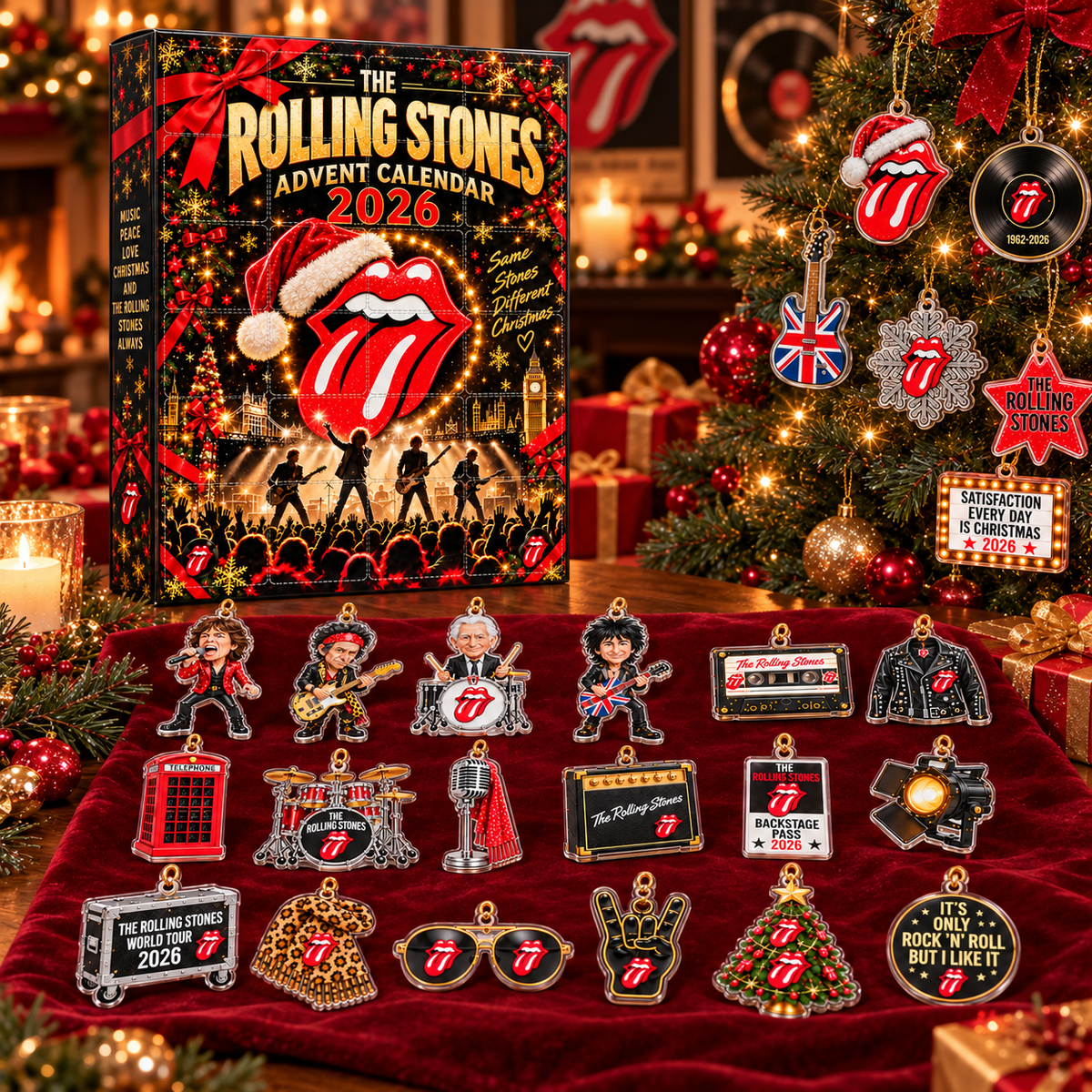 The Rolling Stones 2026 Advent Calendar – 24 Days of Rock 'n' Roll Christmas Magic 🎸
