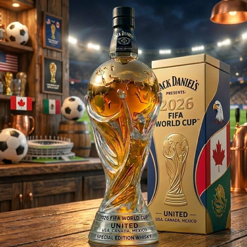 JD FF WC 2026 Whiskey Bottle
